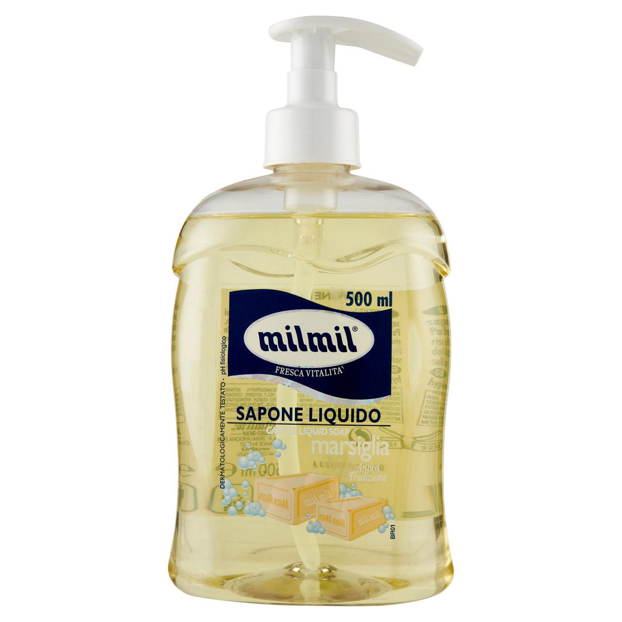 Sapone liquido mil mil fresca vit. marsiglia disp.ml500 - Immagine 01