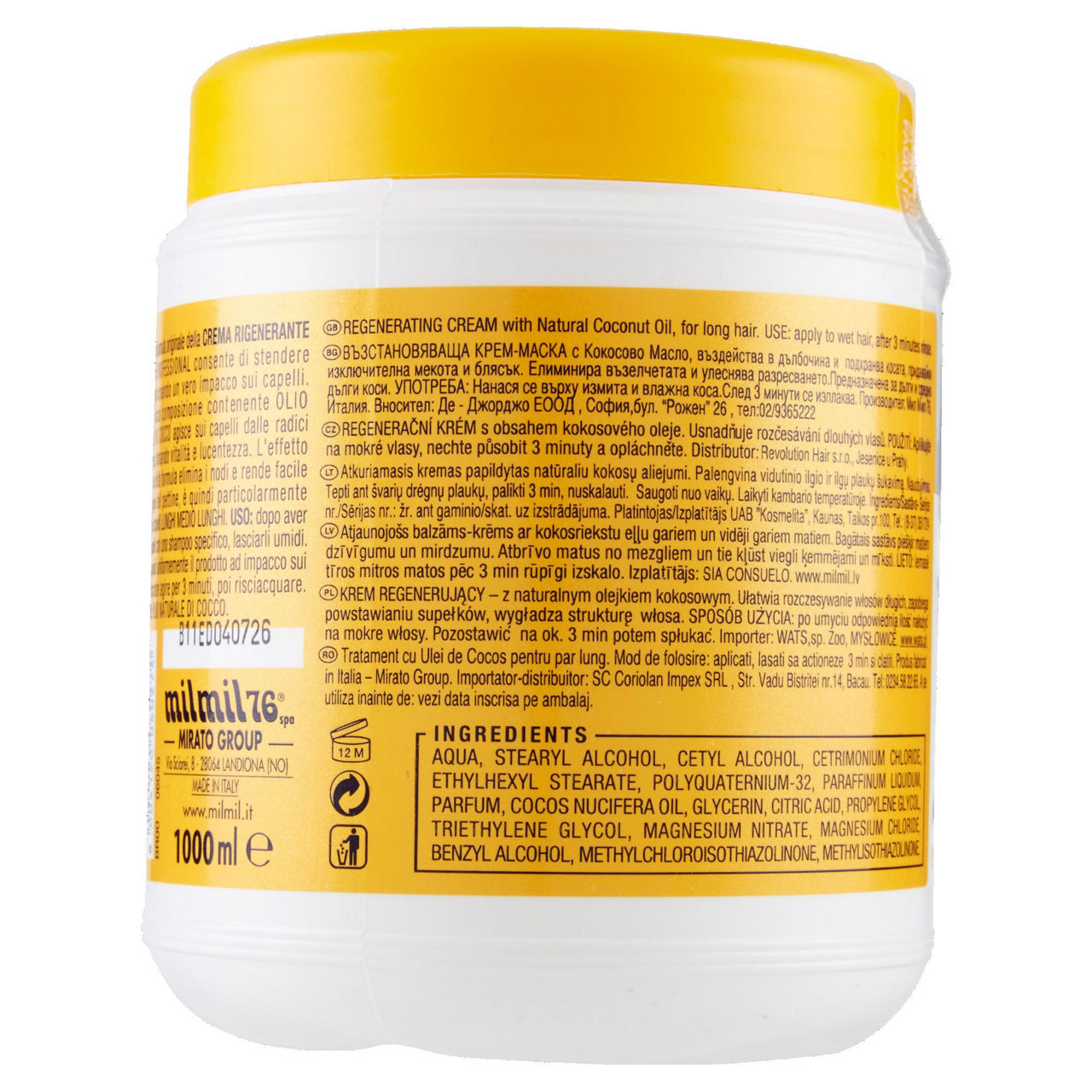 Hair prof.mil mil crema rig.capelli olio cocco lt1 - Immagine 31