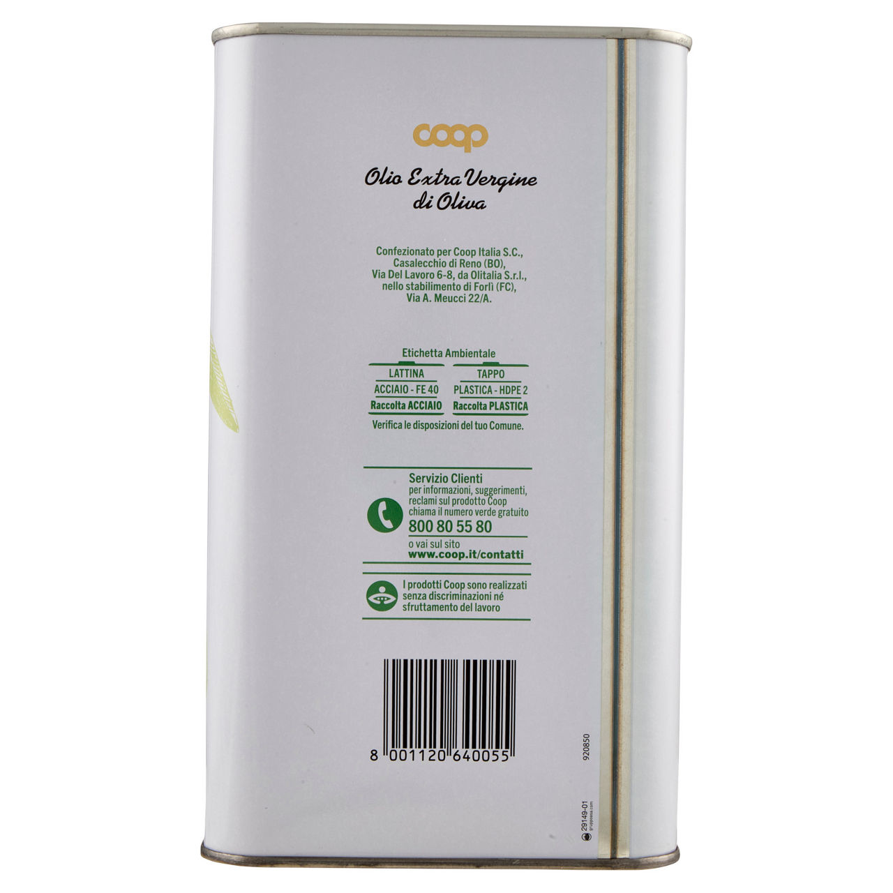 Olio extravergine coop  lattina l3 - Immagine 141