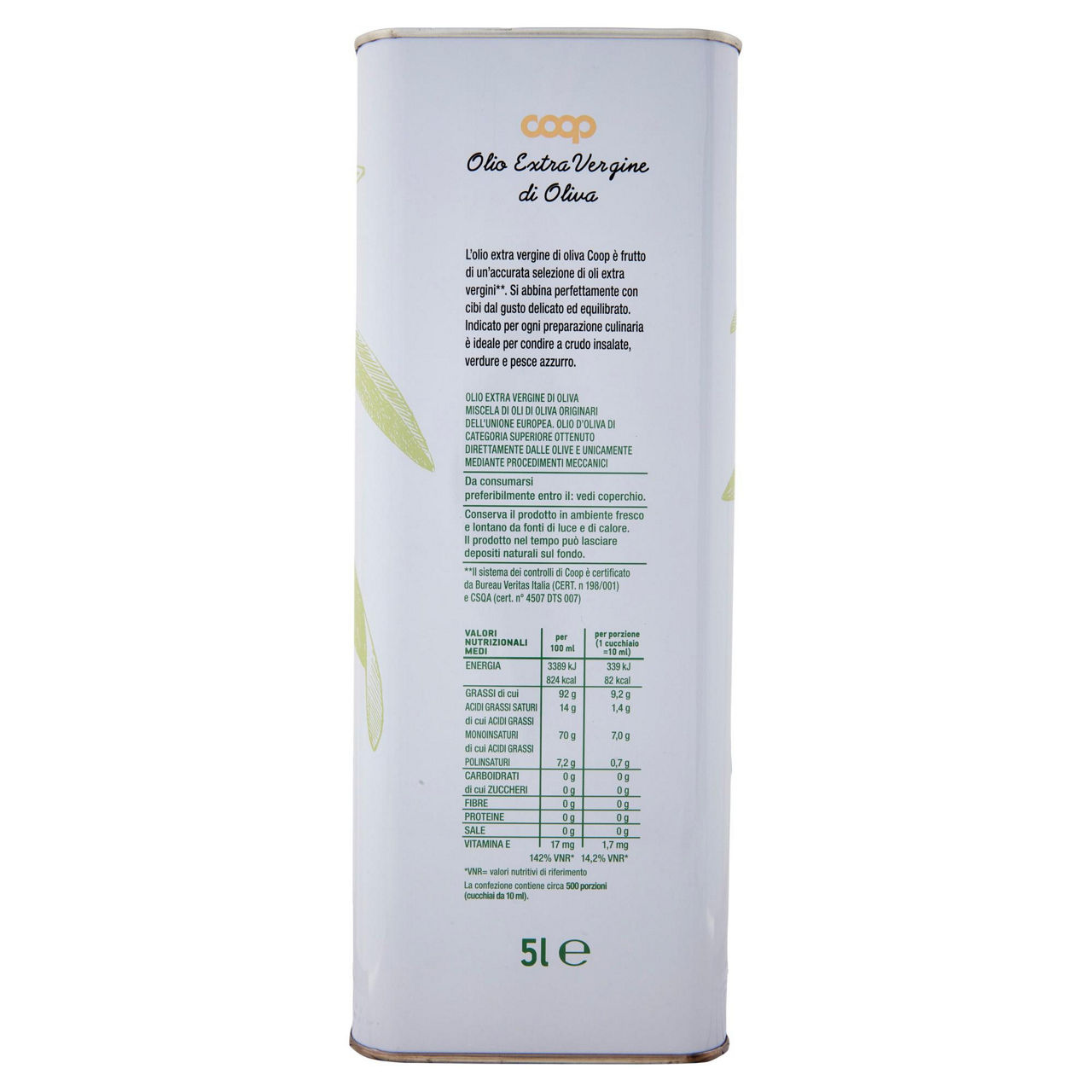 Olio extravergine coop lattina l 5 - Immagine 91