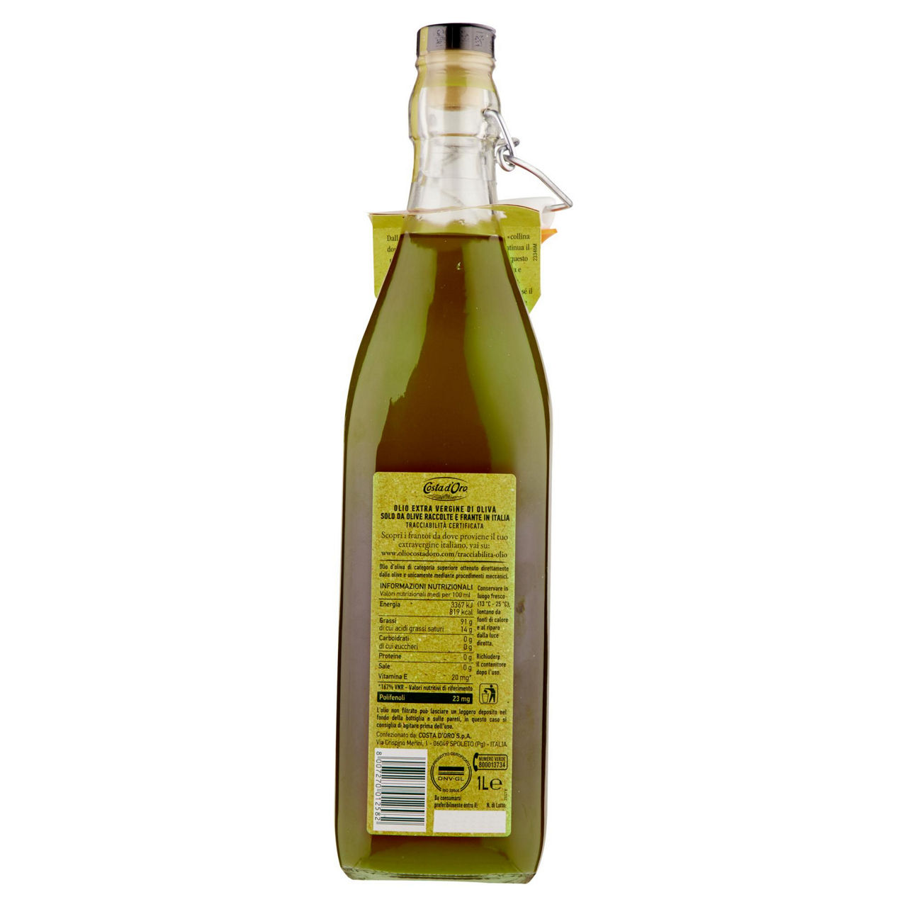 Olio extra vergine di oliva non filtrato 100% italiano 1 lt - Immagine 21