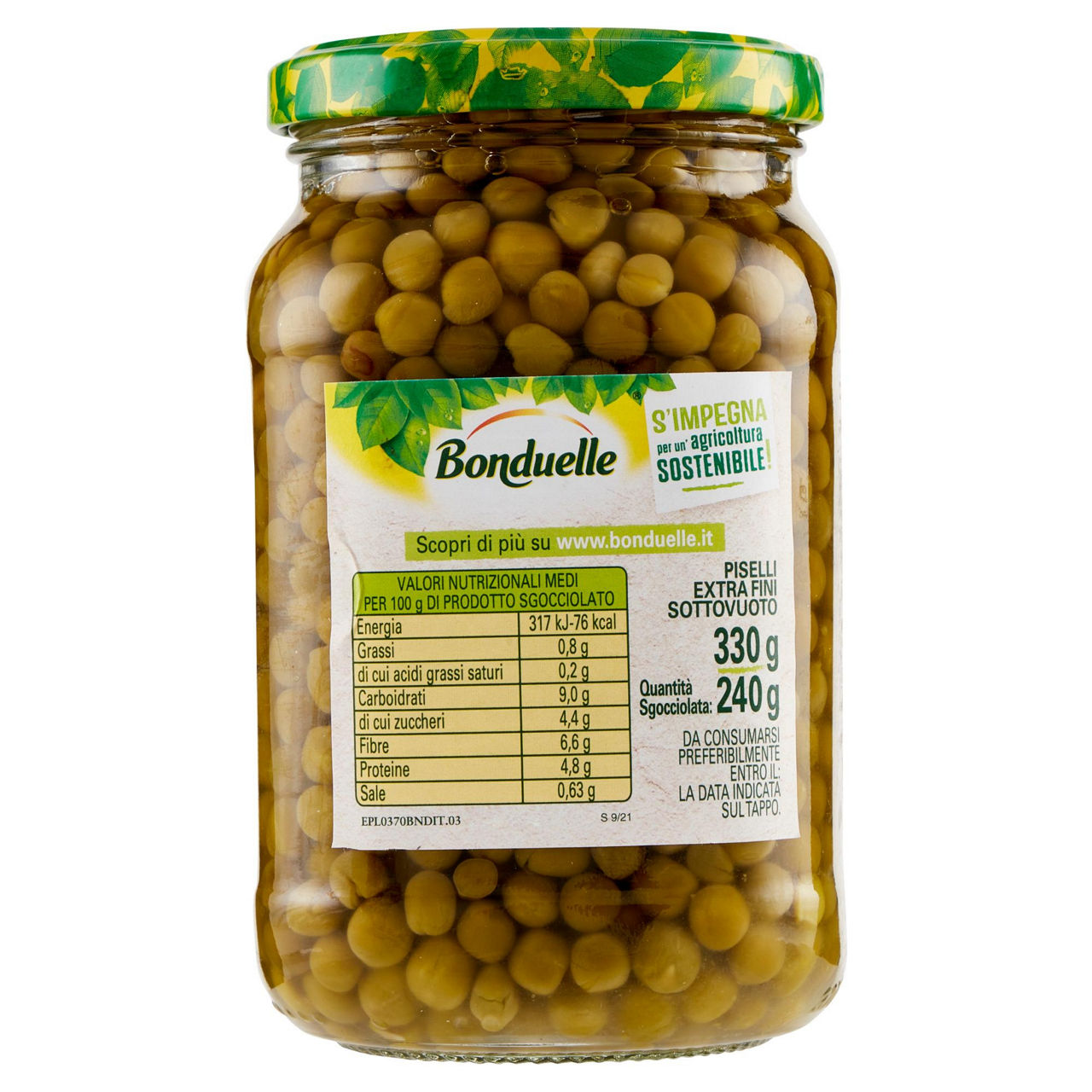 Piselli extra fini bonduelle vaso g 240 - Immagine 21