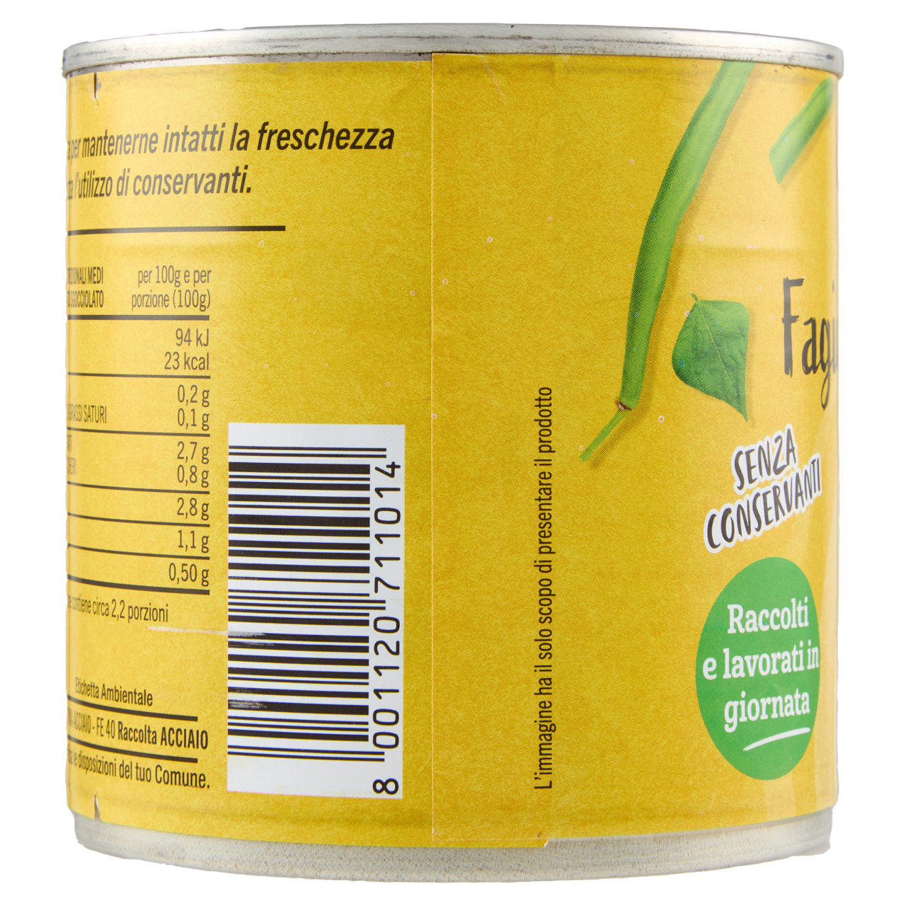 Fagiolini fini barattolo 400g sgocciolato 220g - Immagine 11