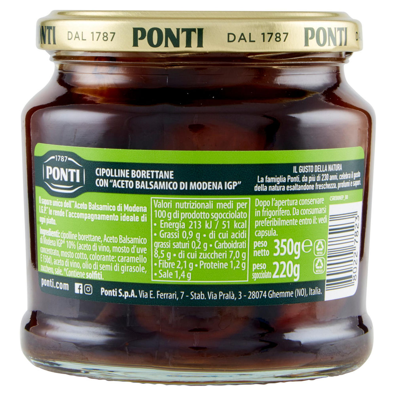Cipollette all'Aceto Balsamico di Modena IGP 220 gr - Immagine 21