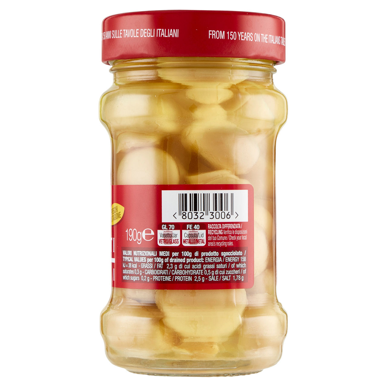 Funghi champignons in olio semi polli v.v. g 190 - Immagine 31