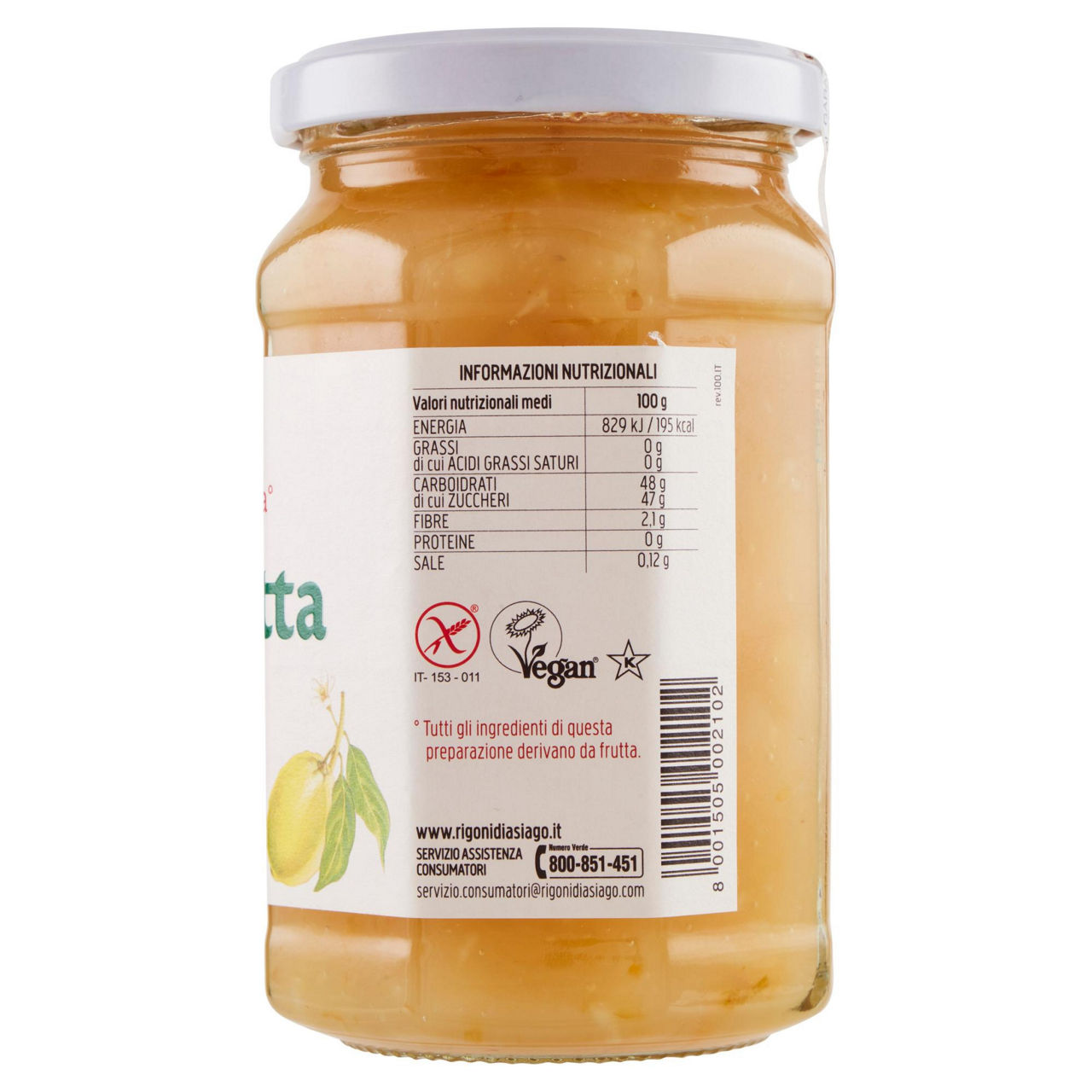 Fiordifrutta limoni bio rigoni  vaso vetro gr 340 - Immagine 31