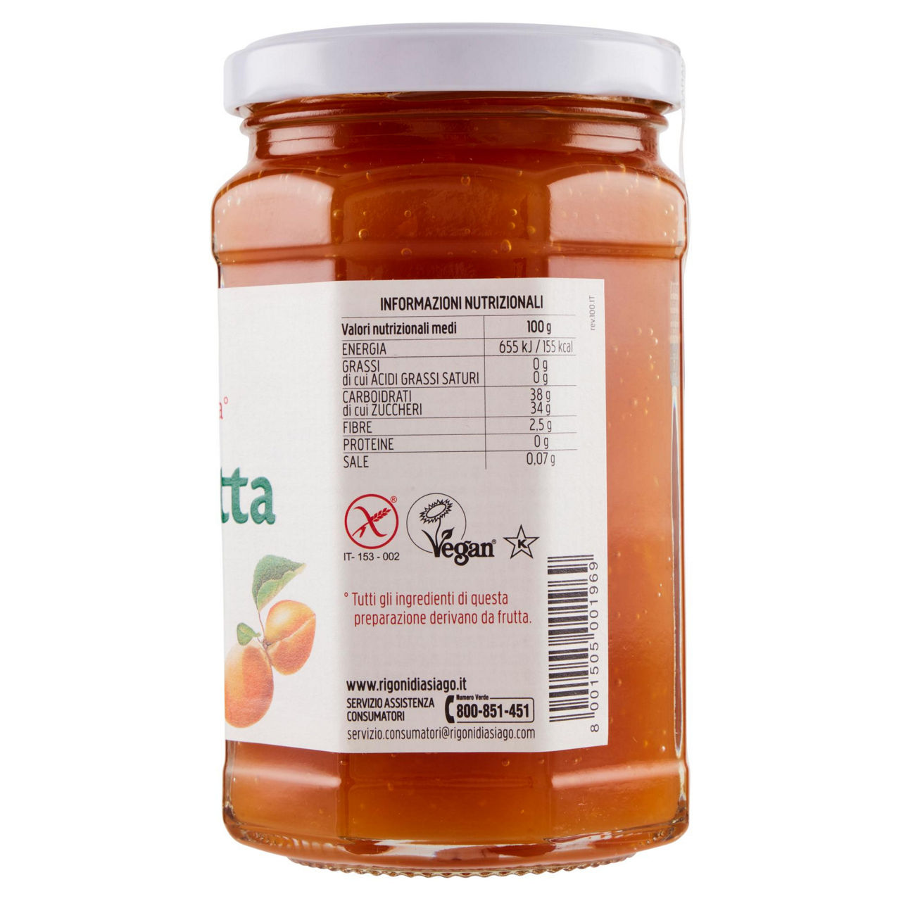 Fiordifrutta bio albicocche rigoni vaso vetro gr 330 - Immagine 31