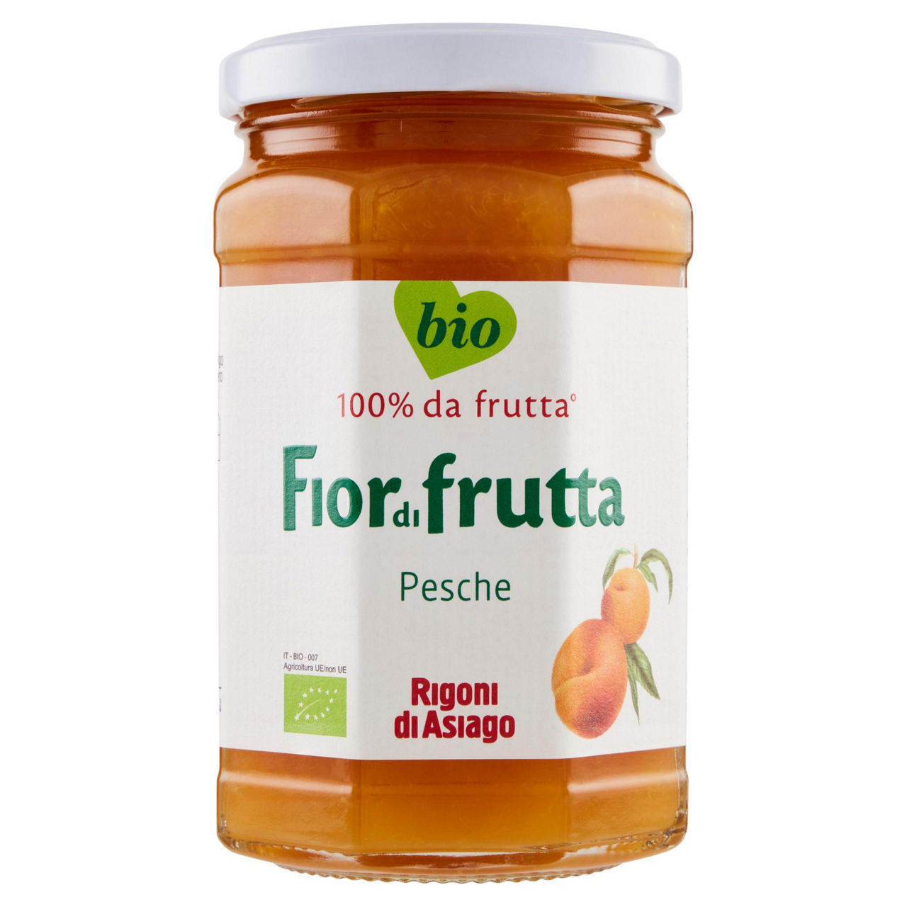 Preparazione bio di pesche 330 gr