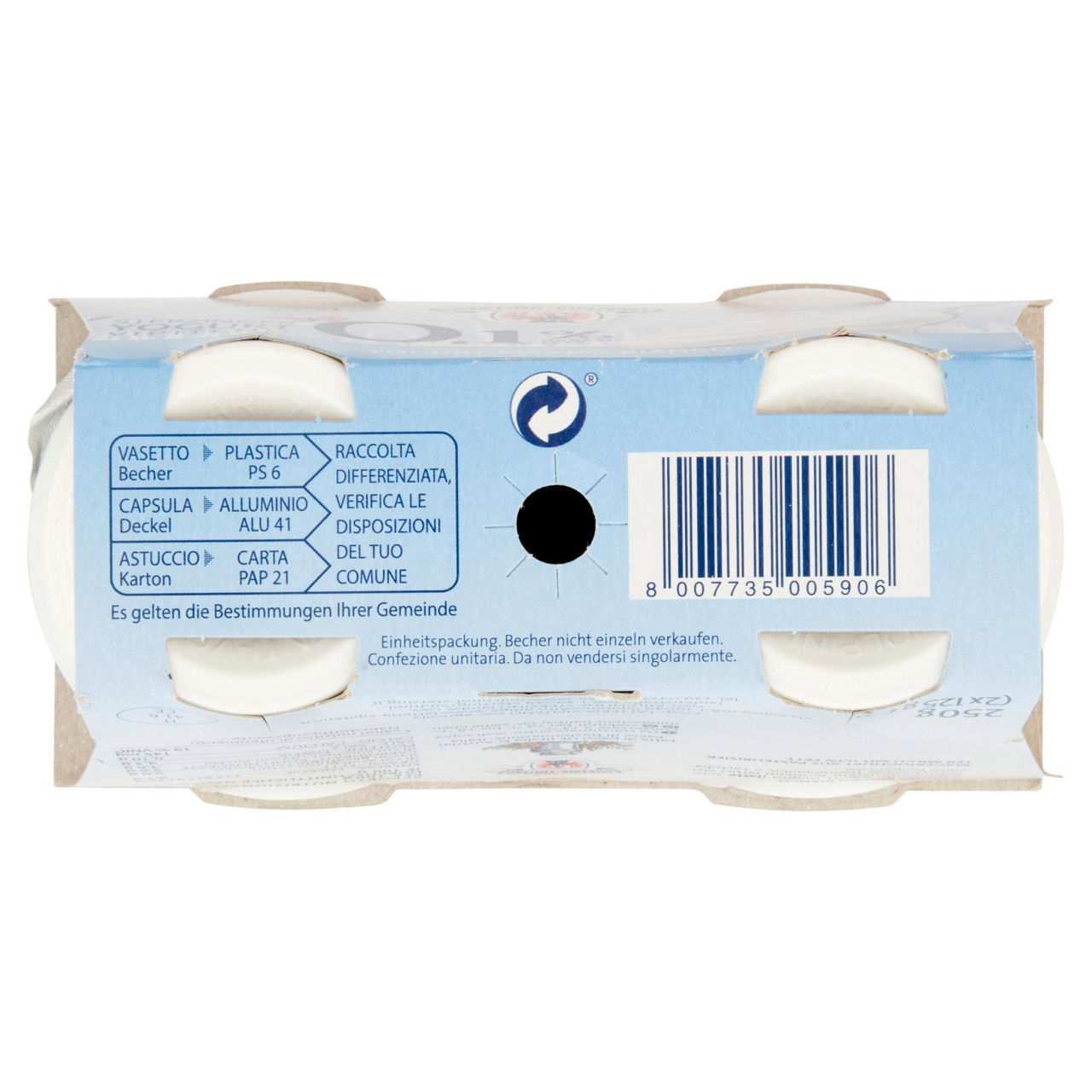 Yogurt magro bianco naturale 2 pz da 125 gr - Immagine 21