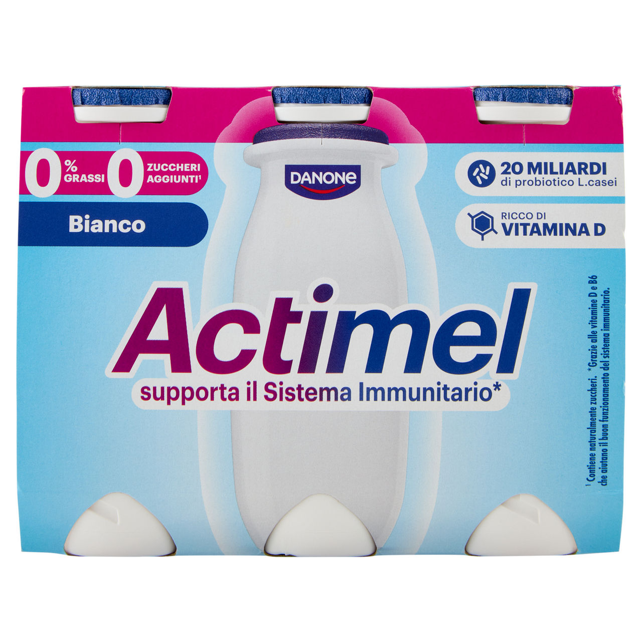 Probiotico da bere zero grassi bianco 6 pz da 100 gr - Immagine 01