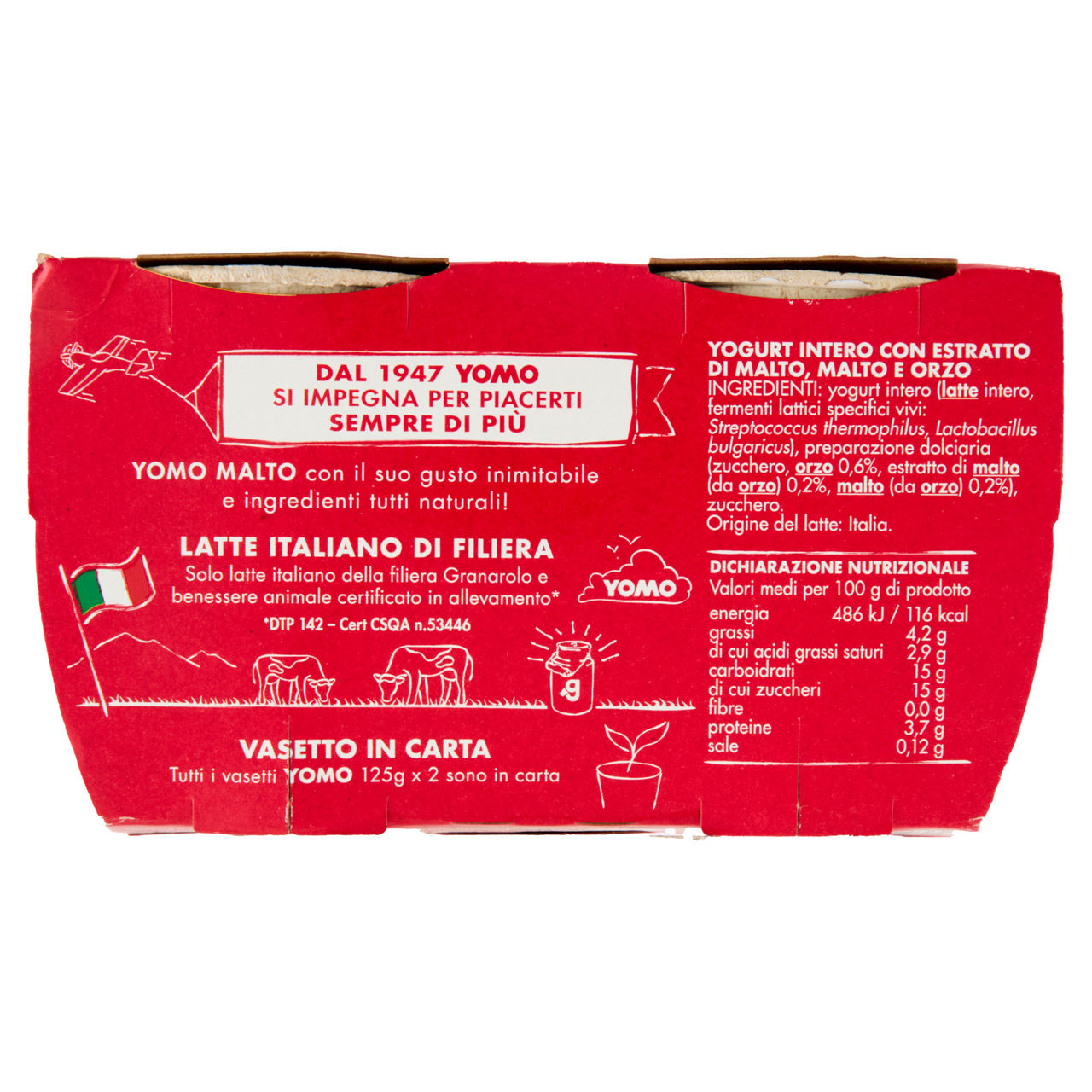 Yogurt intero al malto 2 pz da 125 gr - Immagine 41