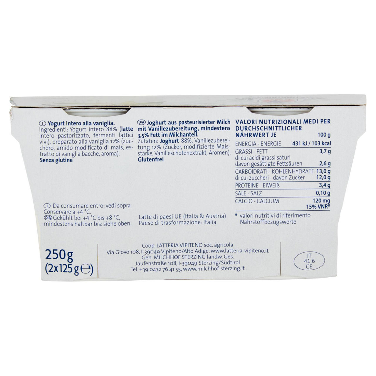 Yogurt intero alla vaniglia 2 pz da 125 gr - Immagine 21