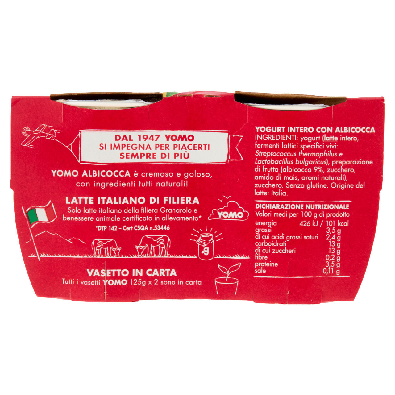 Yogurt intero all'albicocca 2 pz da 125 gr - Immagine 21