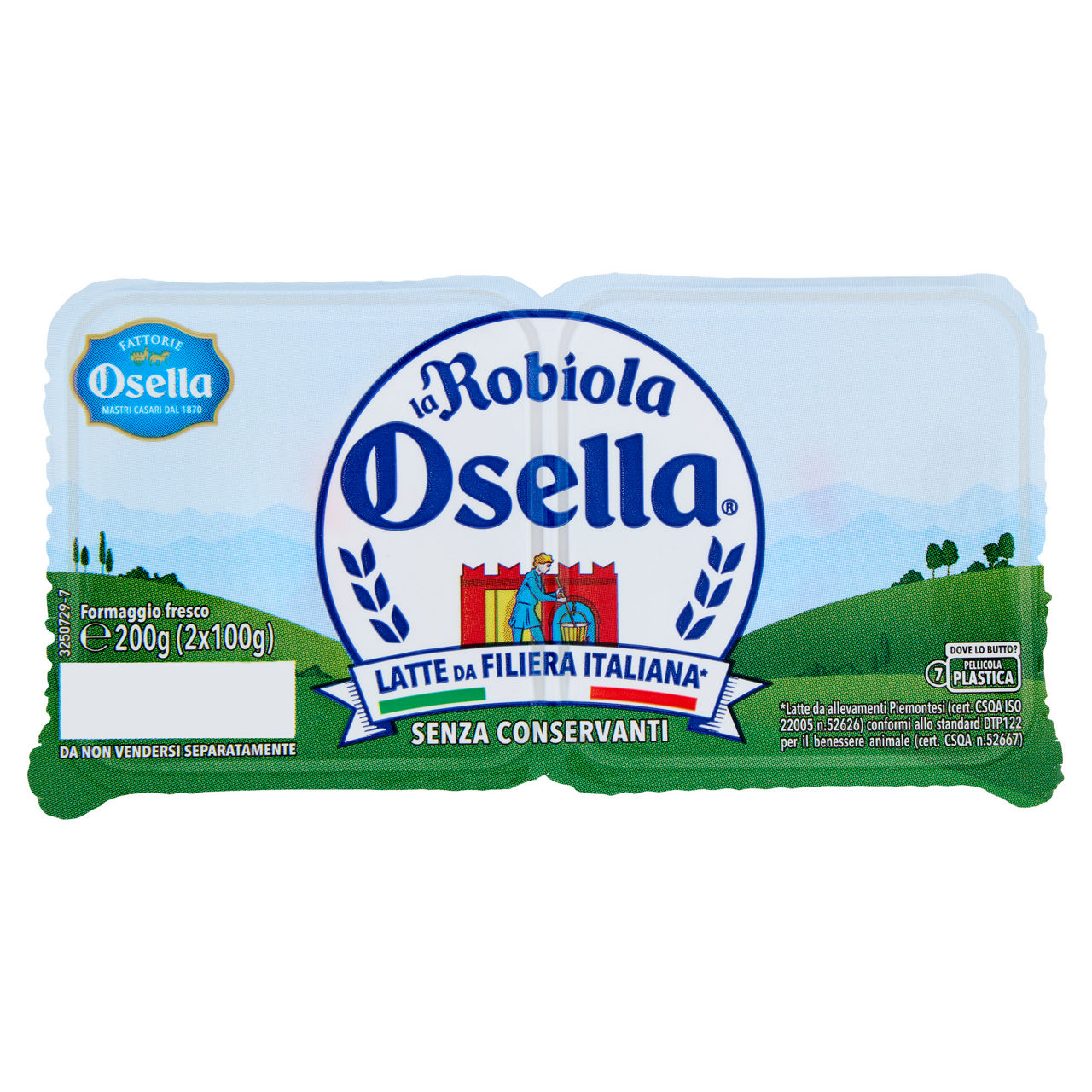 Formaggio robiola 2 pz da 100 gr