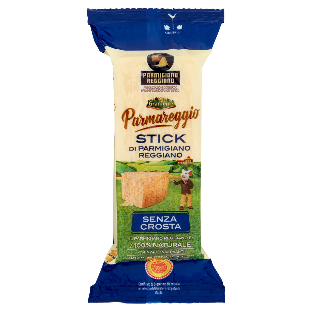 Stick di Parmigiano Reggiano DOP oltre 12 mesi senza crosta 125 gr - Immagine 01