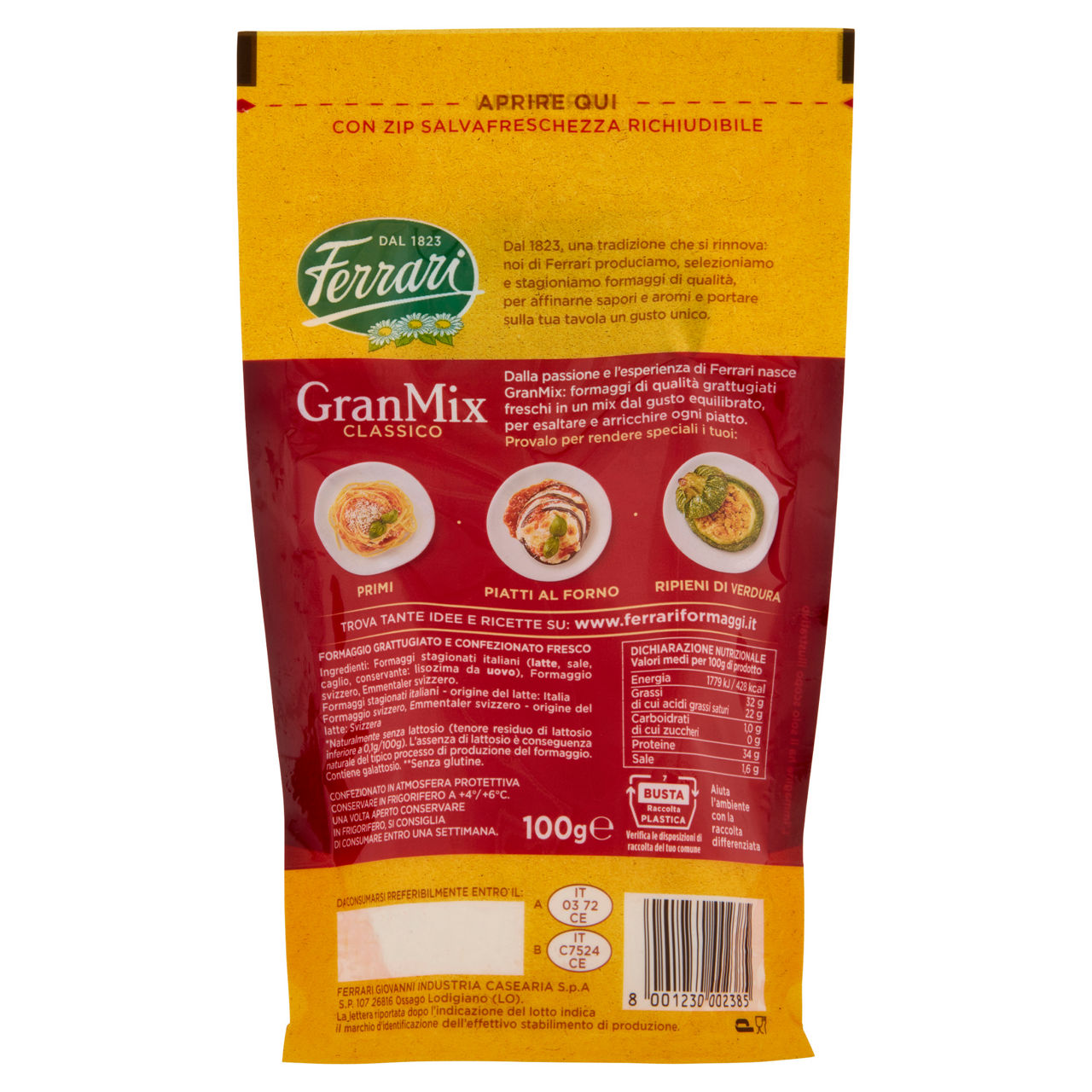Formaggio fresco grattugiato 100 gr - Immagine 31
