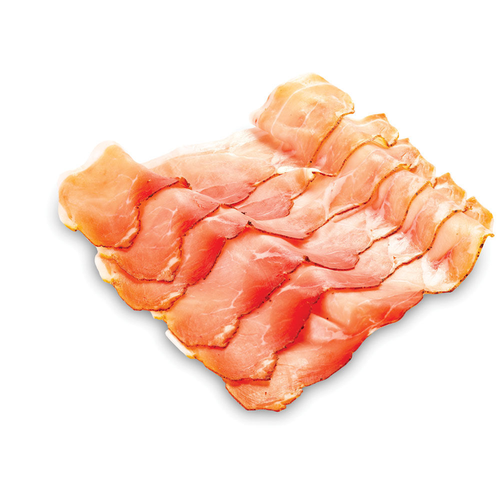 Speck Alto Adige IGP stagionato 6 mesi affettato