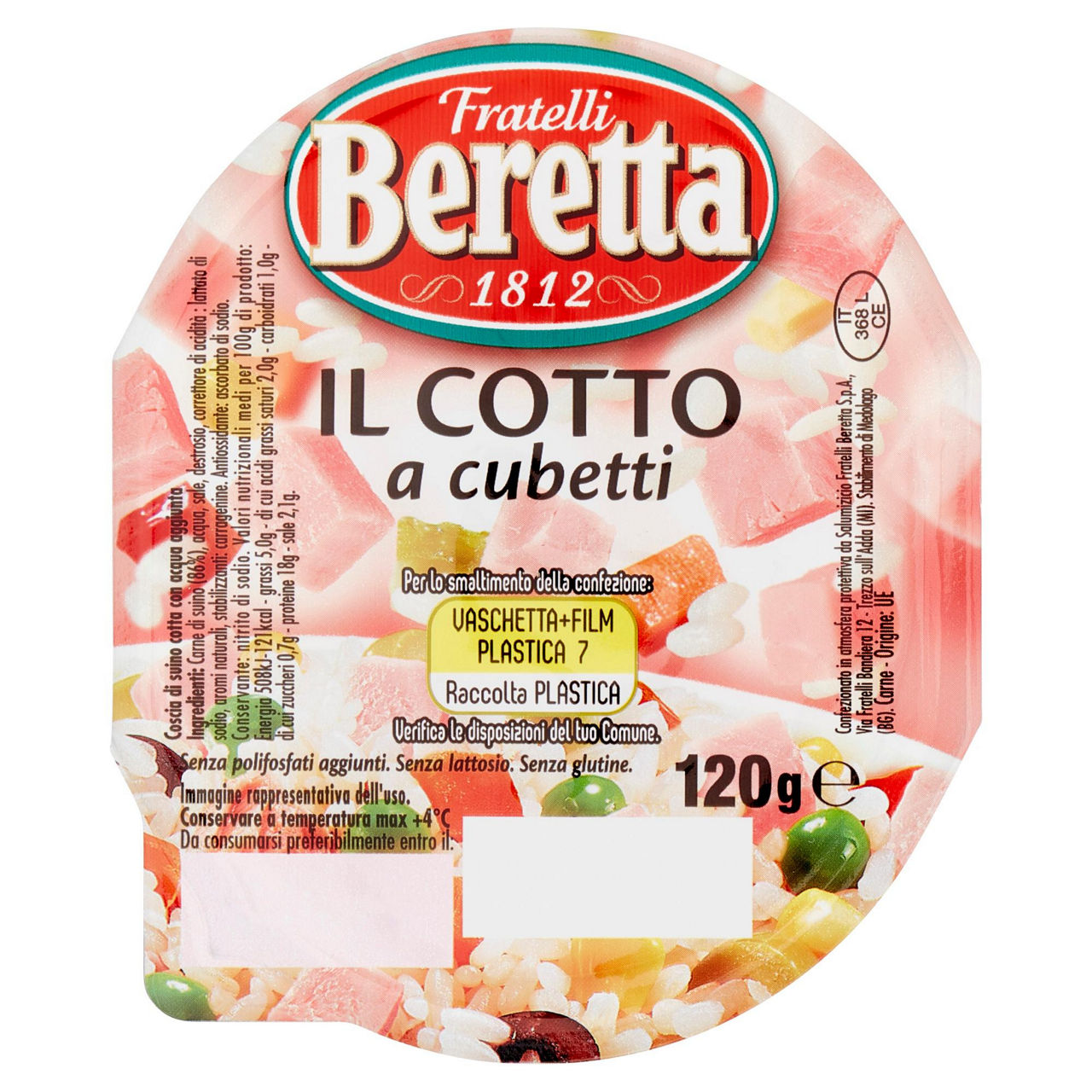 Prosciutto cotto a cubetti 120 gr - Immagine 01