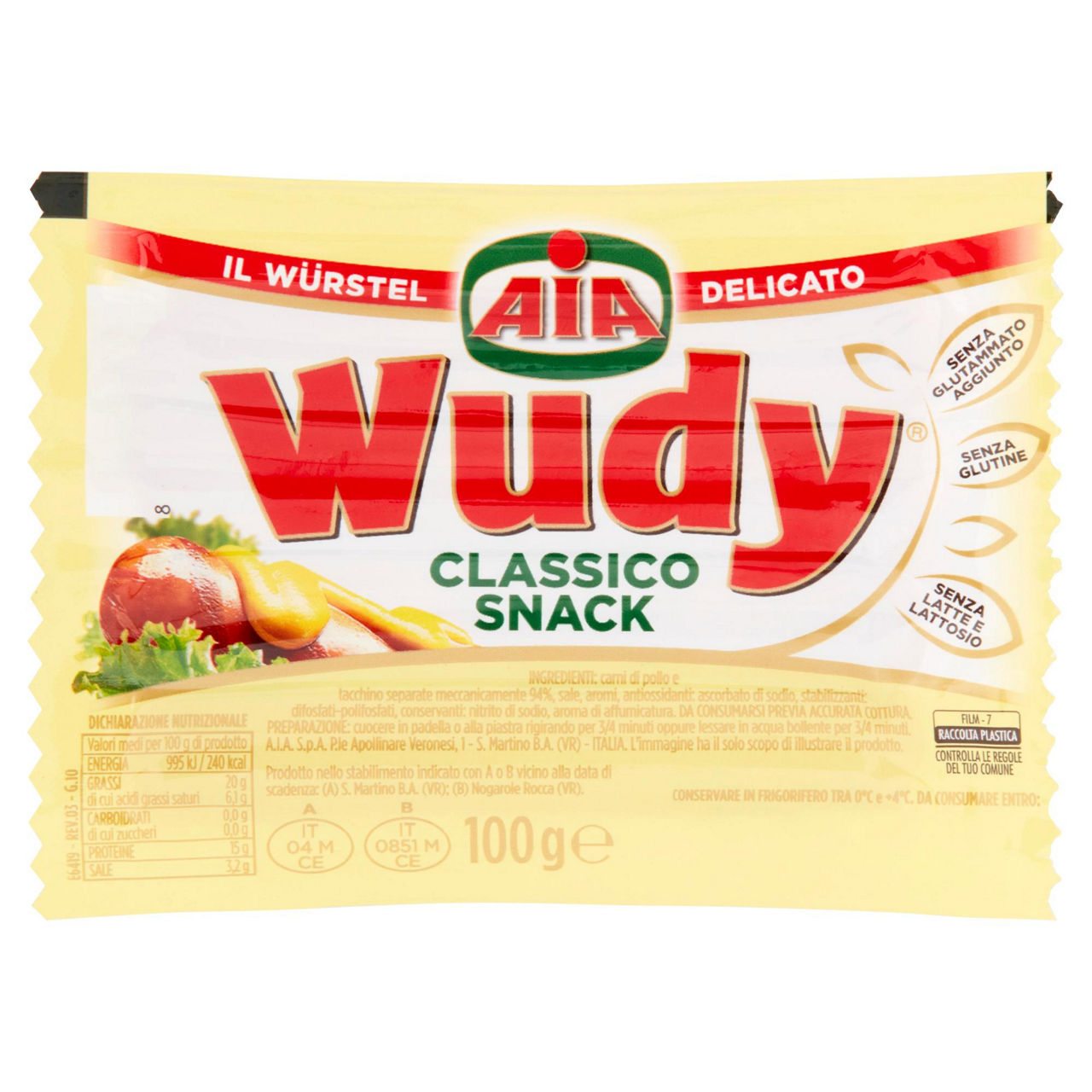 Würstel classico snack 4 pz 100 gr - Immagine 01