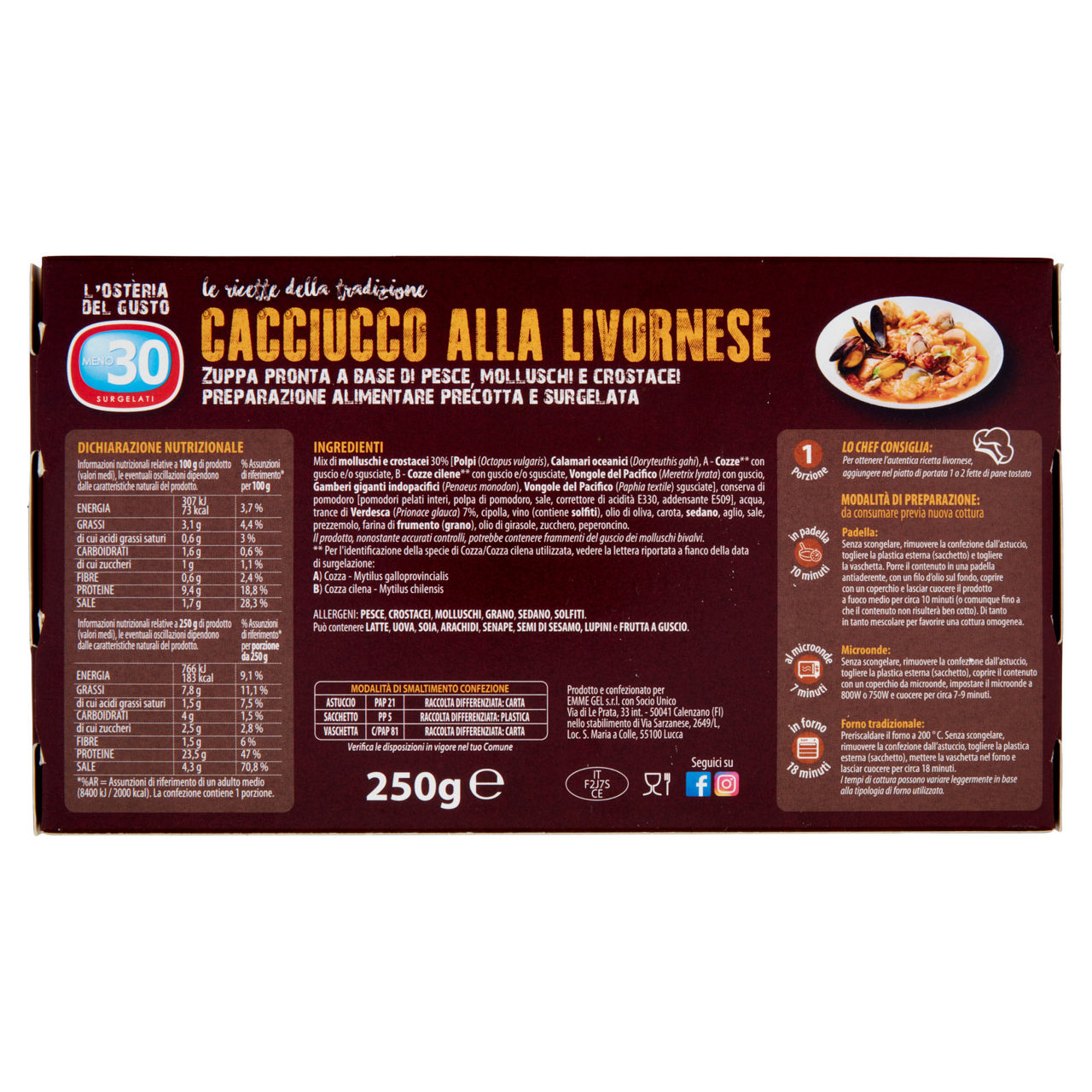 Cacciucco alla Livornese surgelato 250 gr - Immagine 11