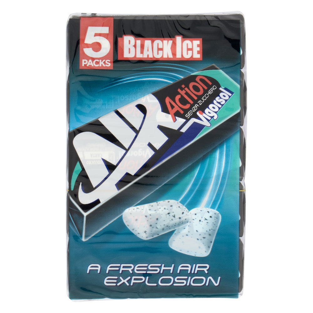 Chewing gum in confetti black ice 5 pz 66 gr - Immagine 01