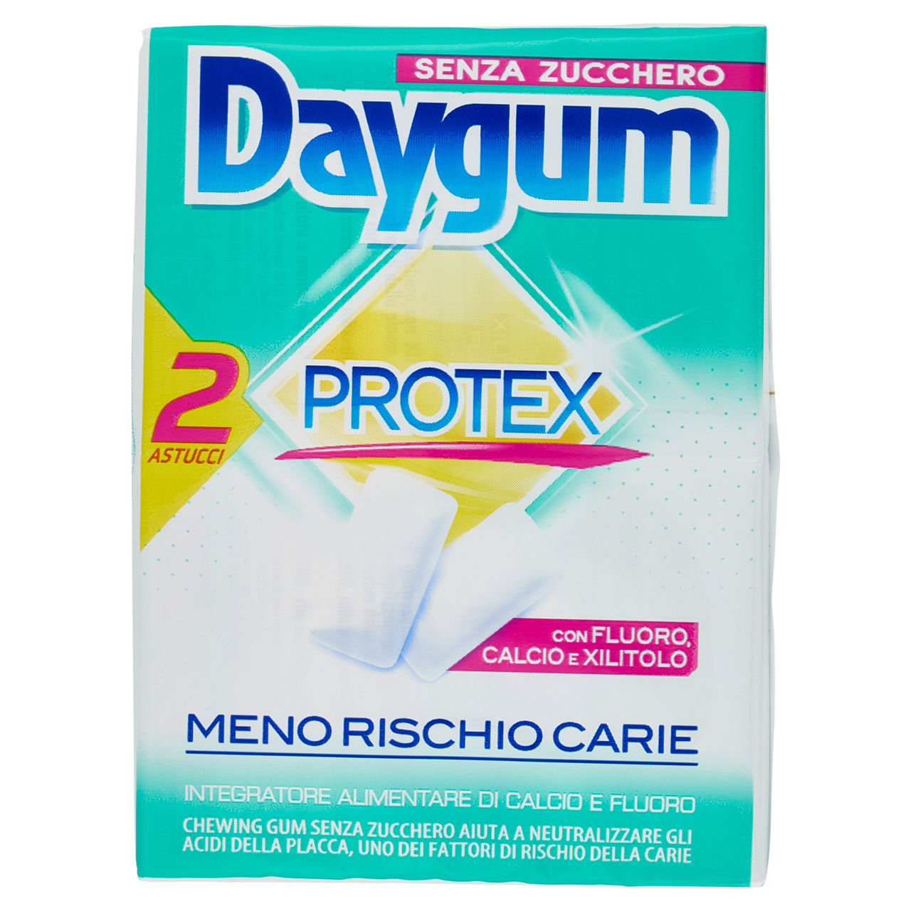 Chewing gum in confetti con fluoro 2 pz x 30 gr - Immagine 01