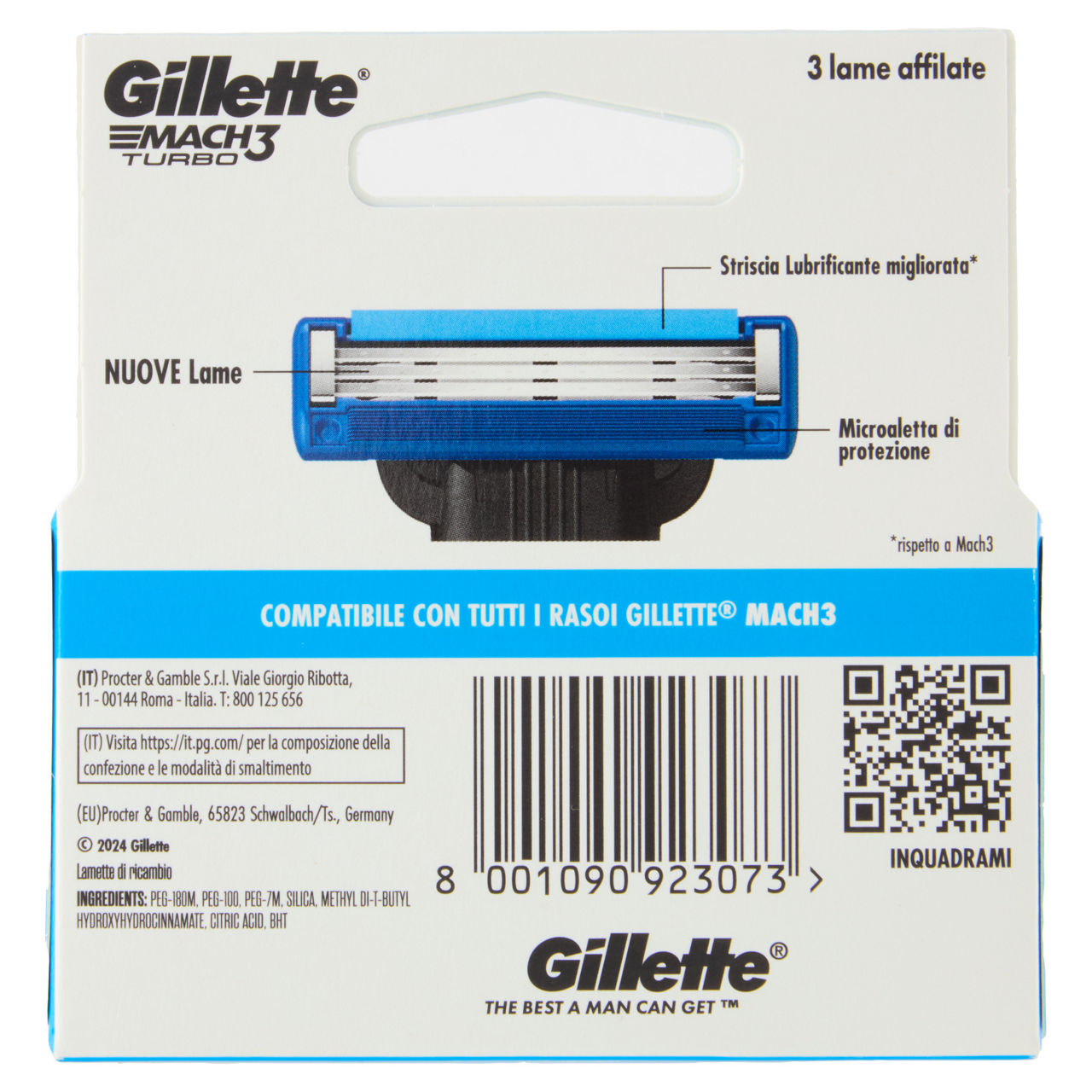 Lame di ricambio gillette mach3 turbo pz.5 - Immagine 11