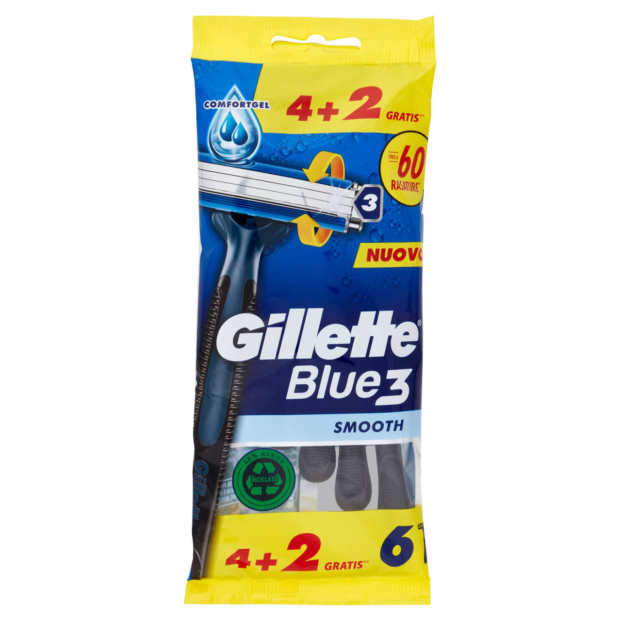Rasoi usa e getta smooth 4 pz + 2 gratis - Immagine 01
