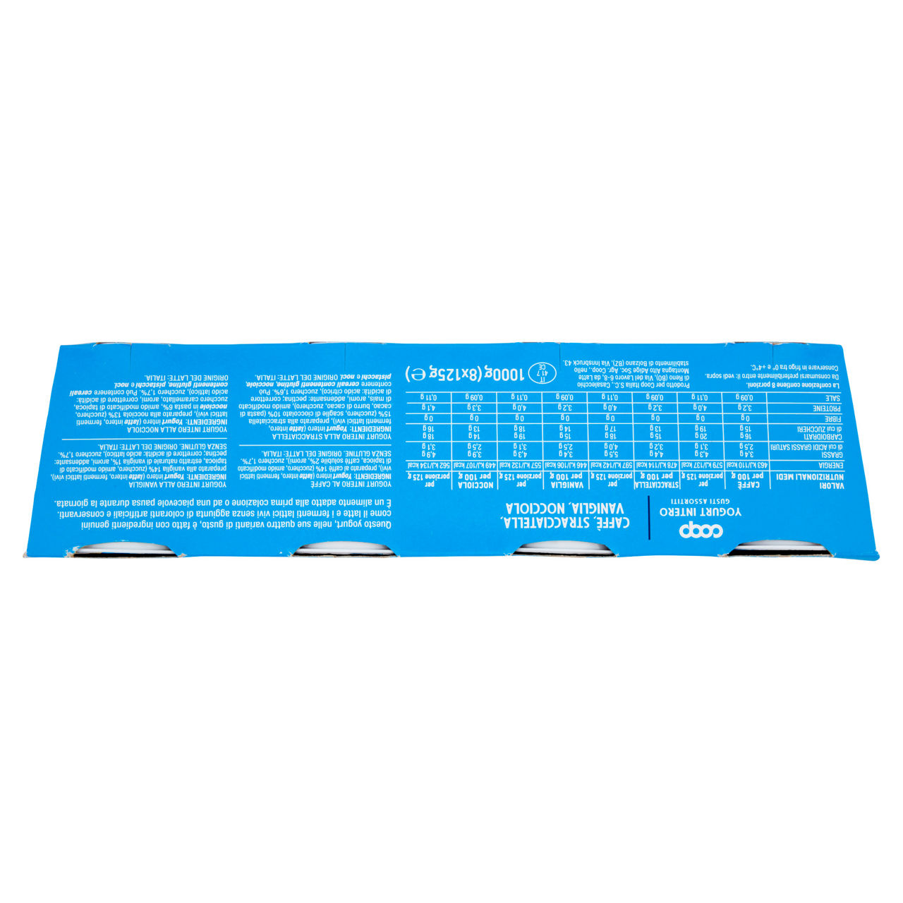 Yogurt intero gusti caffè stracciatella vaniglia e nocciola 8 pz da 125 gr - Immagine 41