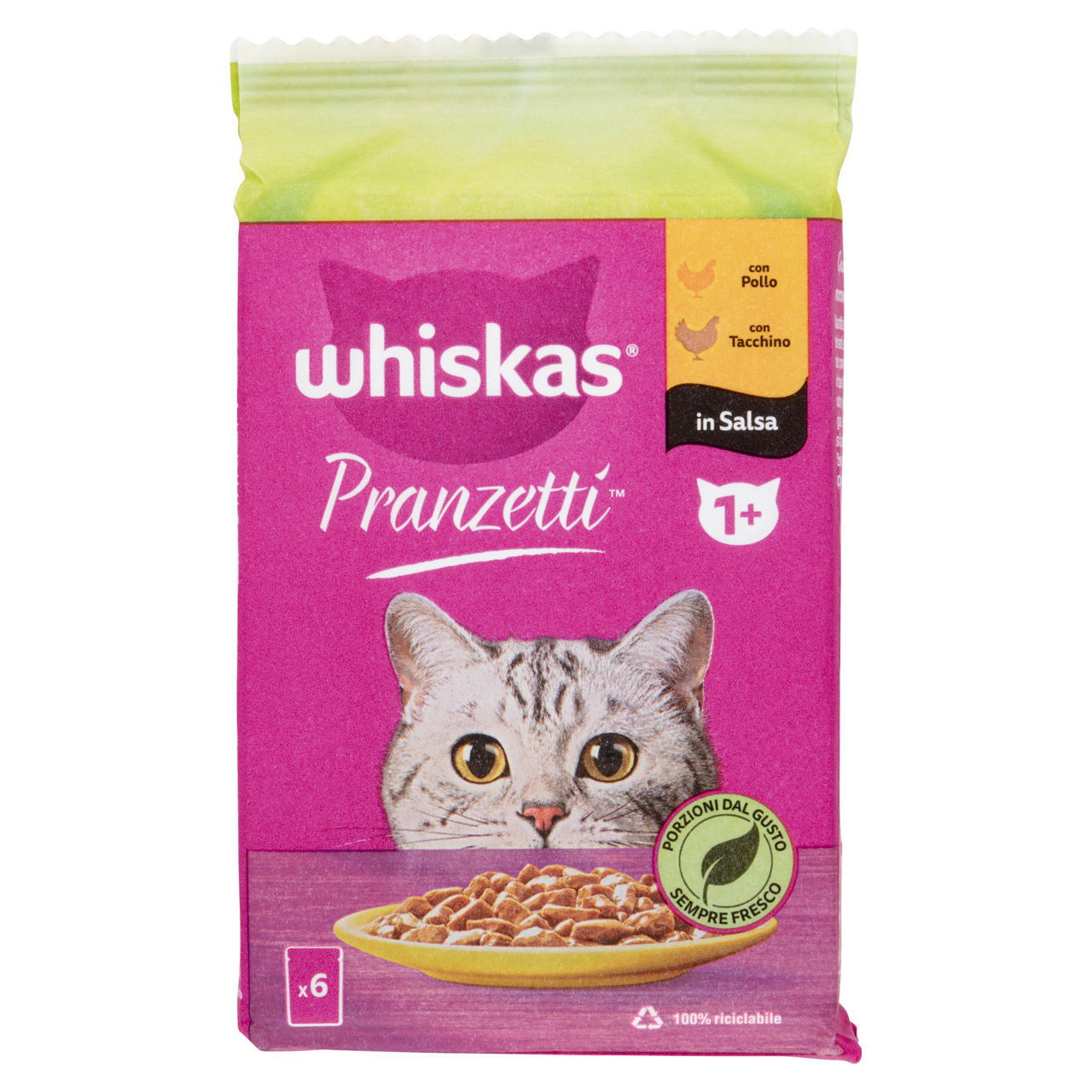 Umido per gatti 1+ carni bianche 6 pz x 50 gr - Immagine 01