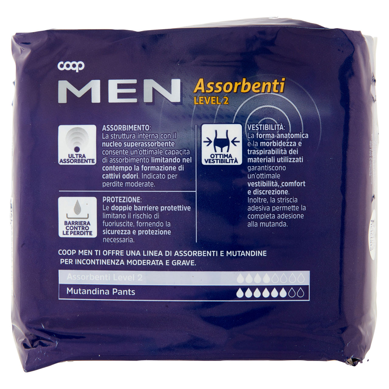 Assorbenti per incontinenza uomo level 2 coop men pz.10 - Immagine 21