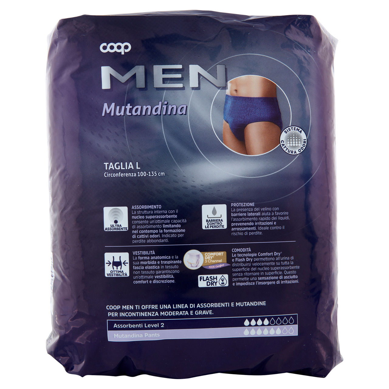Mutandina per incontinenza uomo coop men tg.l pz.8 - Immagine 41