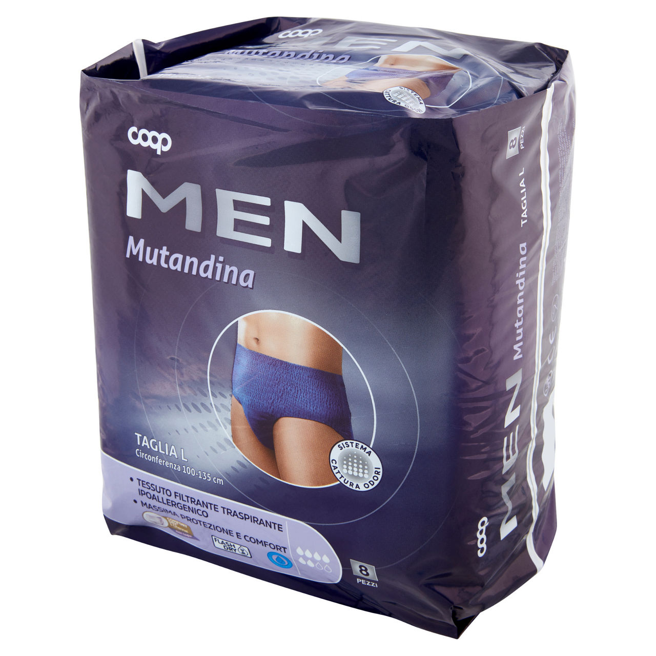Mutandina per incontinenza uomo coop men tg.l pz.8 - Immagine 21