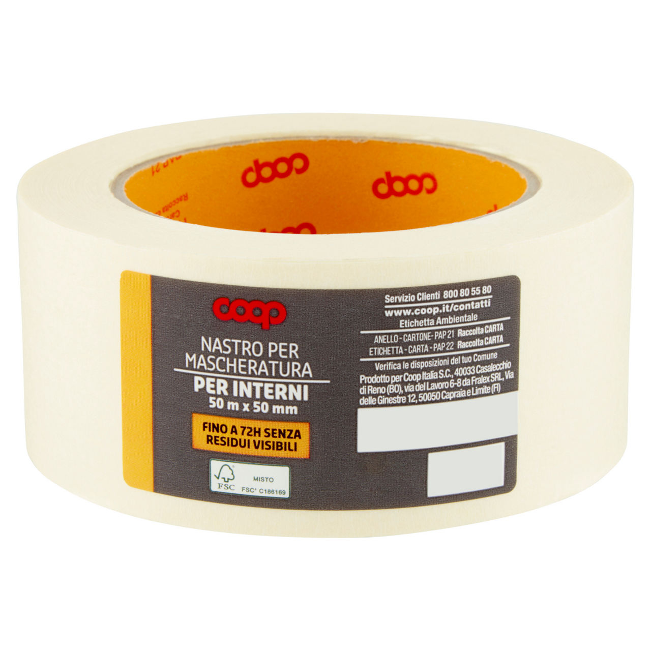 Nastro da mascheratura coop 50mx50mm - 72h senza residui