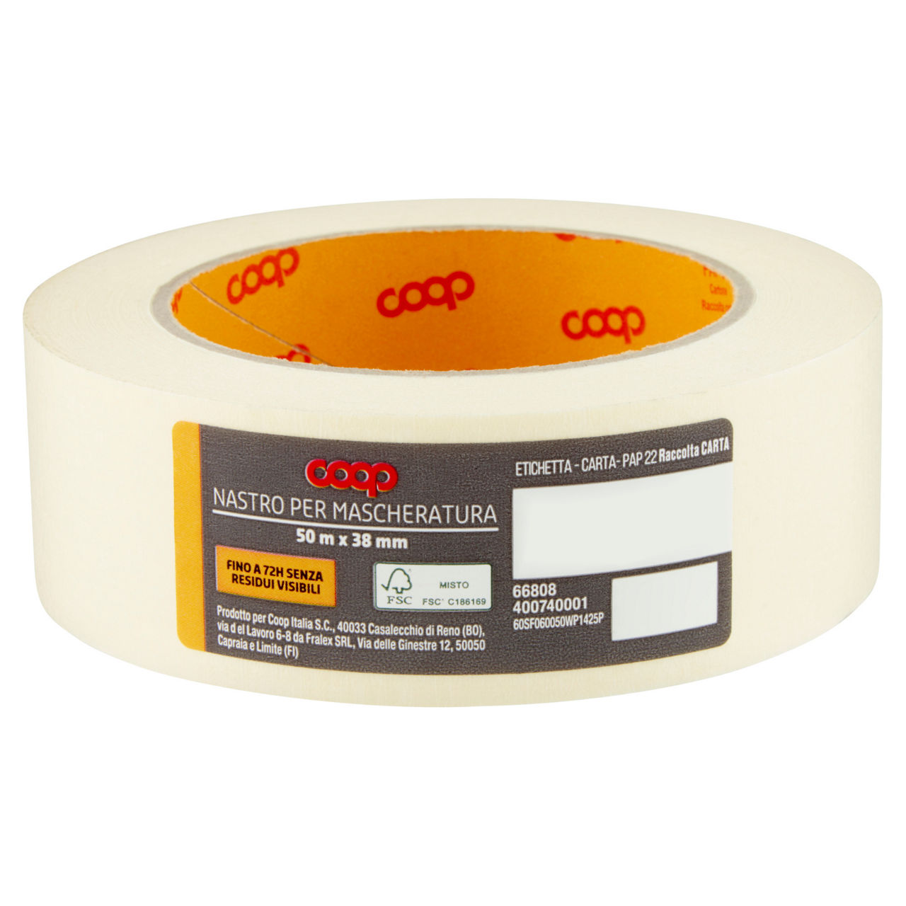 Nastro da mascheratura coop 50mx38mm - 72h senza residui - Immagine 01