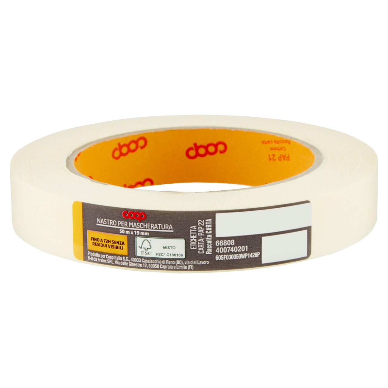 Nastro da mascheratura coop 50mx19mm - 72h senza residui - Immagine 01