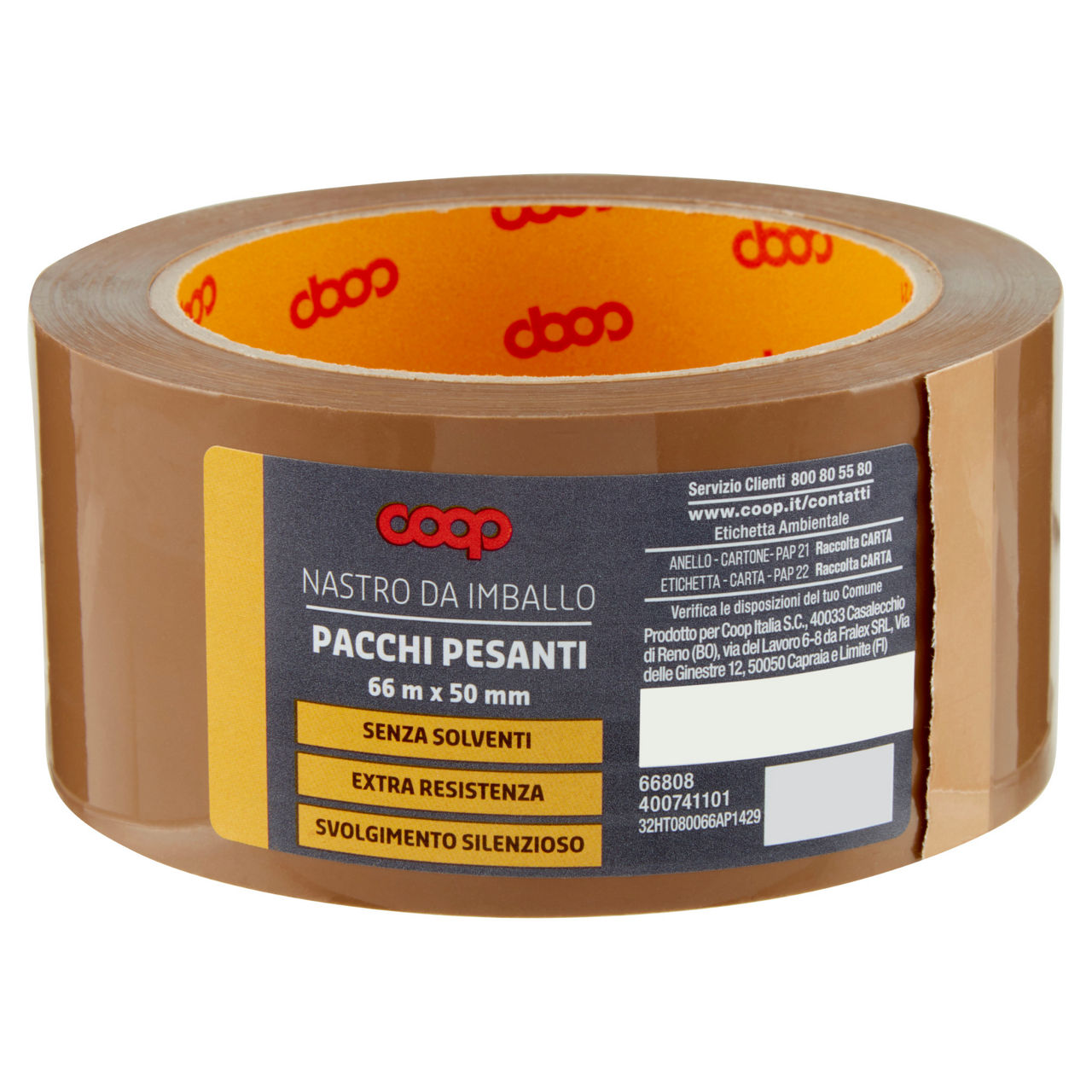 Nastro da imballo coop 66mx50mm - avana - pacchi pesanti - Immagine 01
