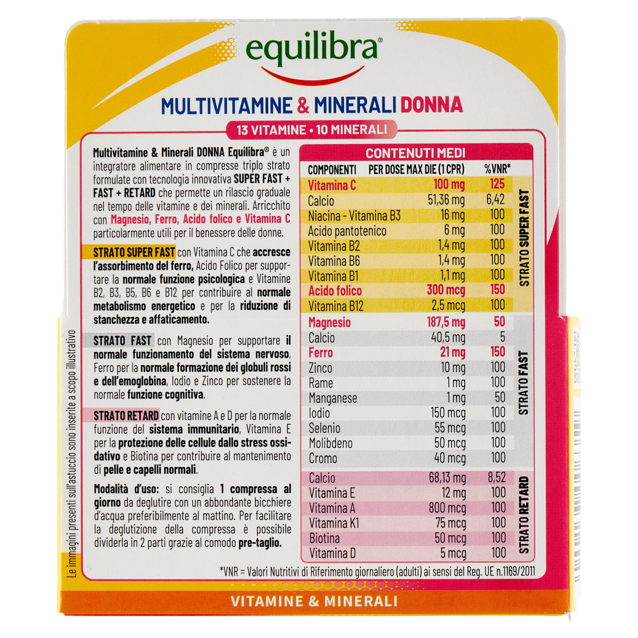Integratore multivitamine e minerali donna 30 compresse - Immagine 41