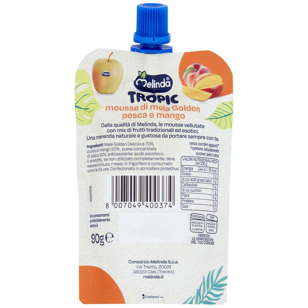 Mousse di mela pesca e mango 90 gr - Immagine 21
