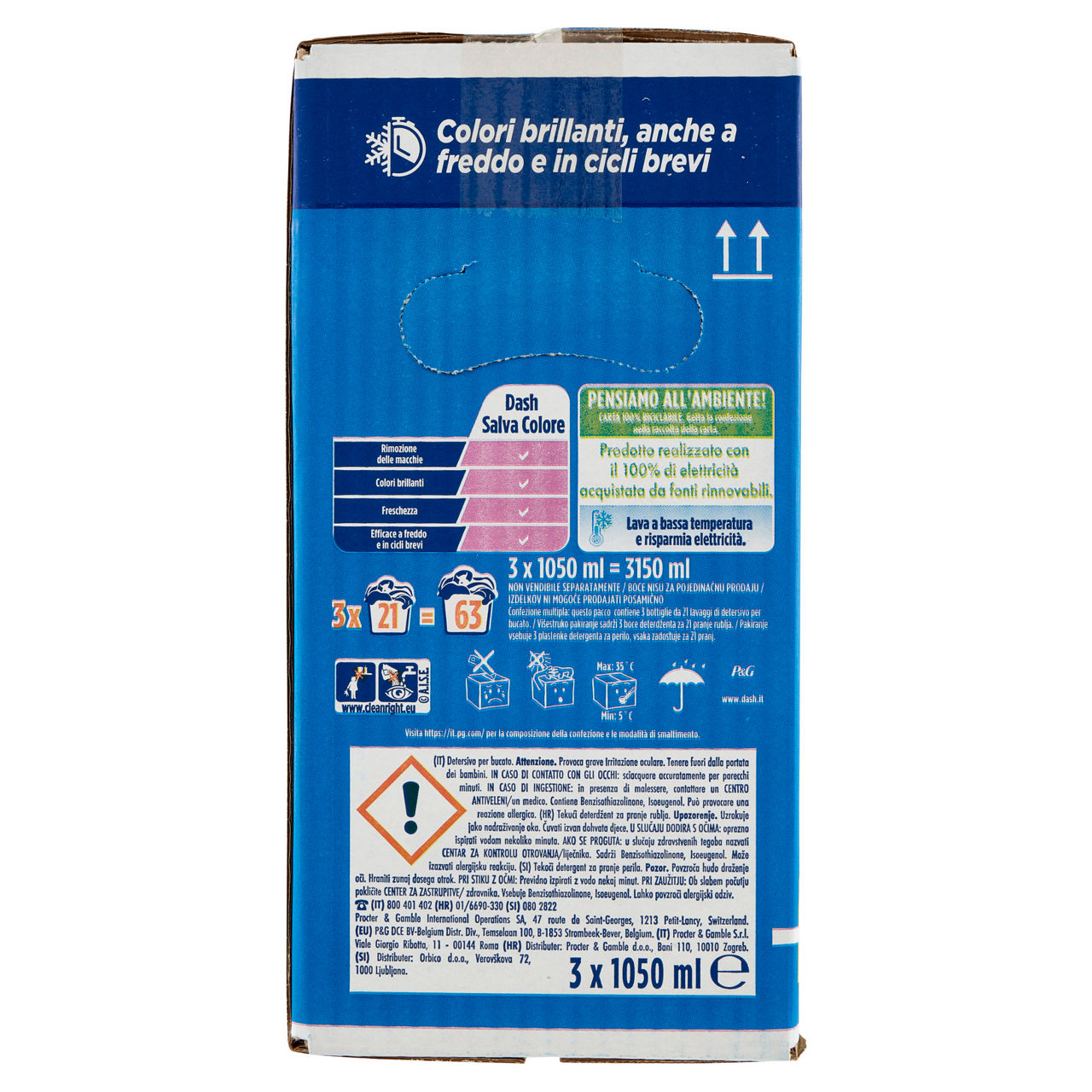 Detersivo lavatrice liquido per colorati 3 pz x 21 lavaggi - Immagine 21