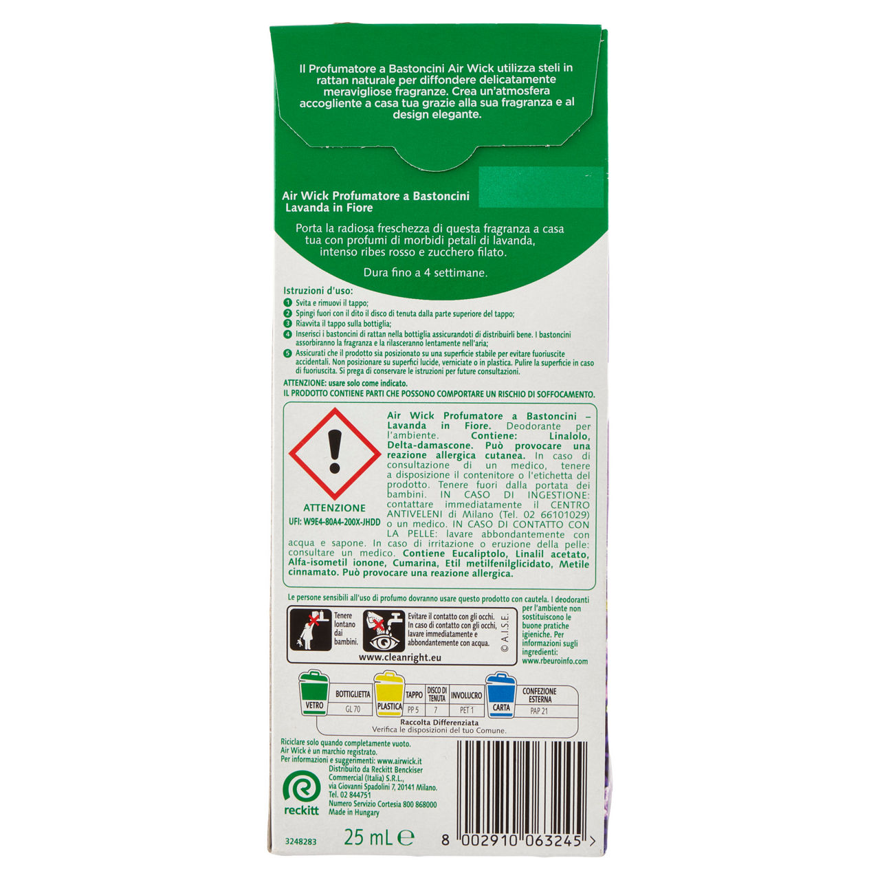 Diffusore per ambiente con bastoncini lavanda 25 ml - Immagine 31