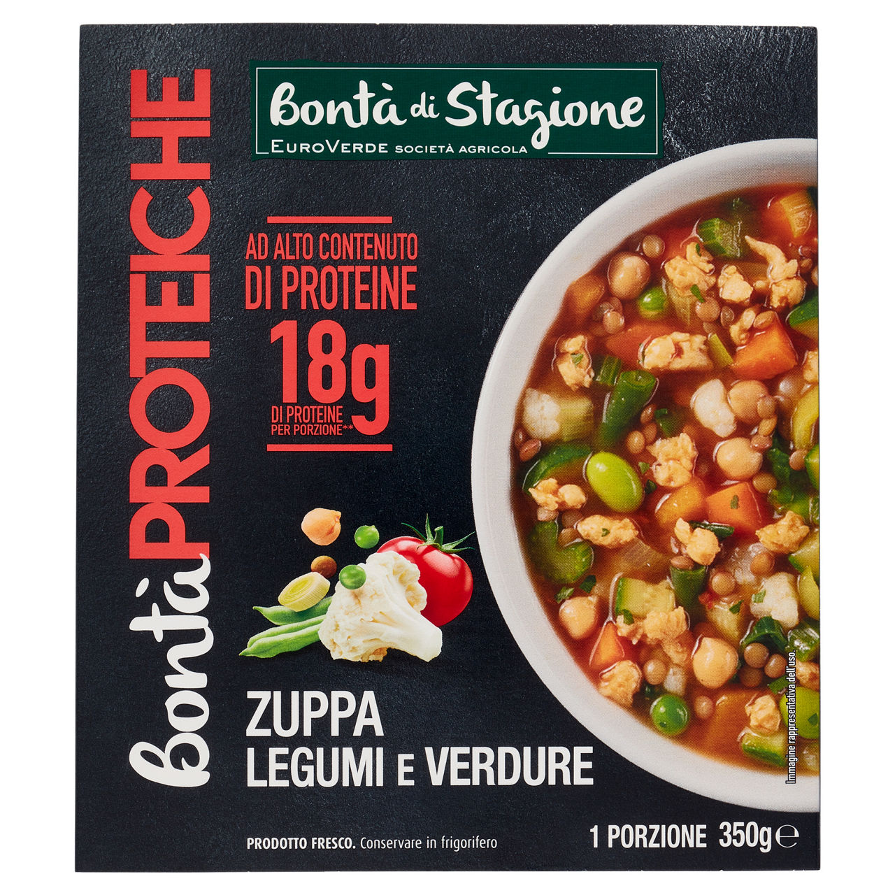 Zuppa proteica di legumi e verdure 350 gr - Immagine 01