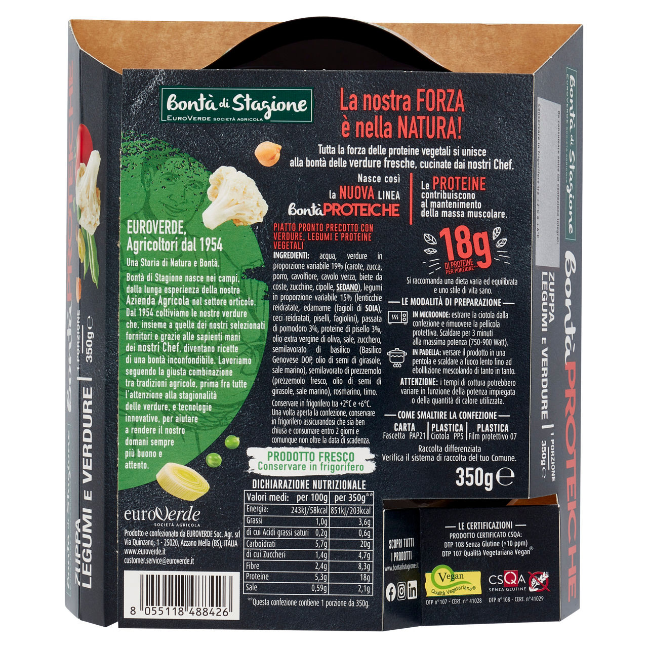 Zuppa proteica di legumi e verdure 350 gr - Immagine 51