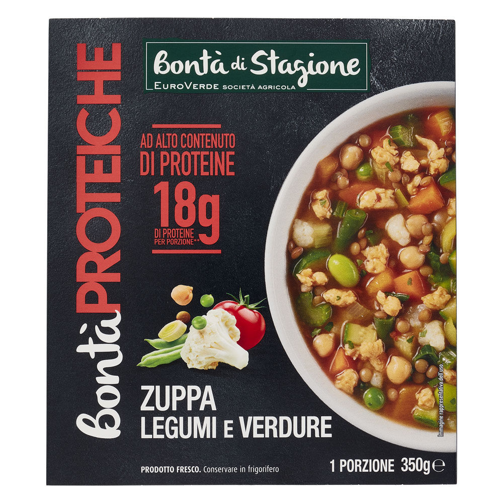 Zuppa di legumi e verdure ad alto contenuto di proteine 350 gr - Immagine 01