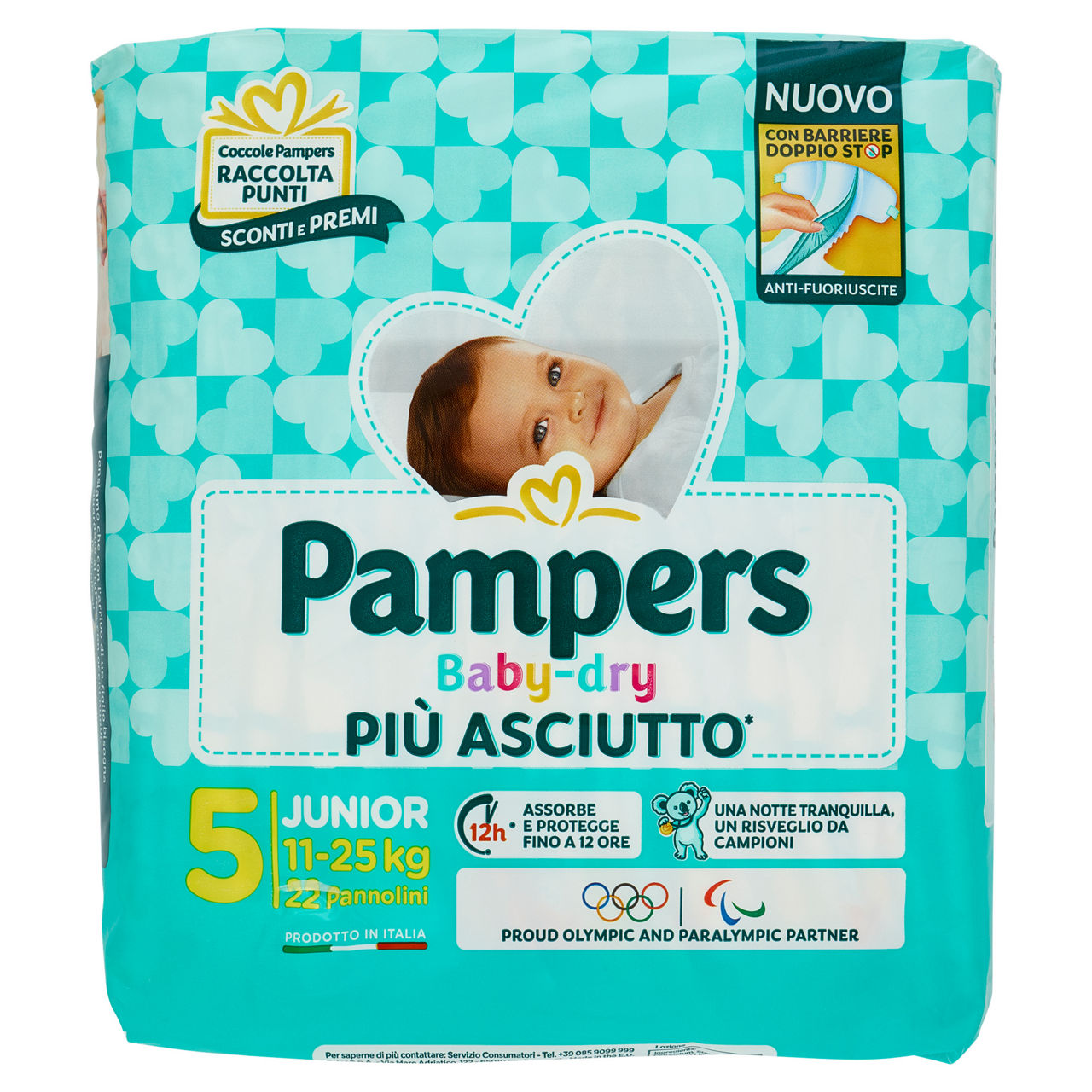 Pannolini junior tg 5 kg 11-25 pz 22