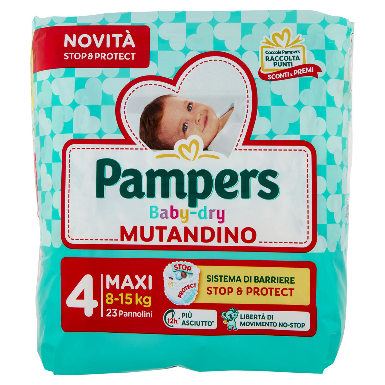 Pannolini mutandino maxi tg 4 kg 8-15 pz 23