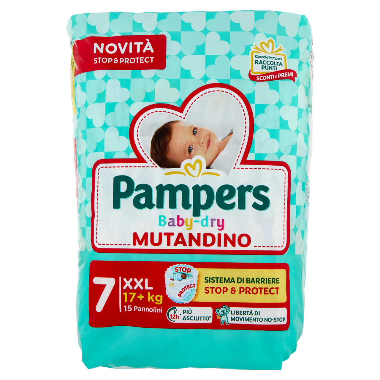 Pannolini mutandino xxl kg 17+ pz 15