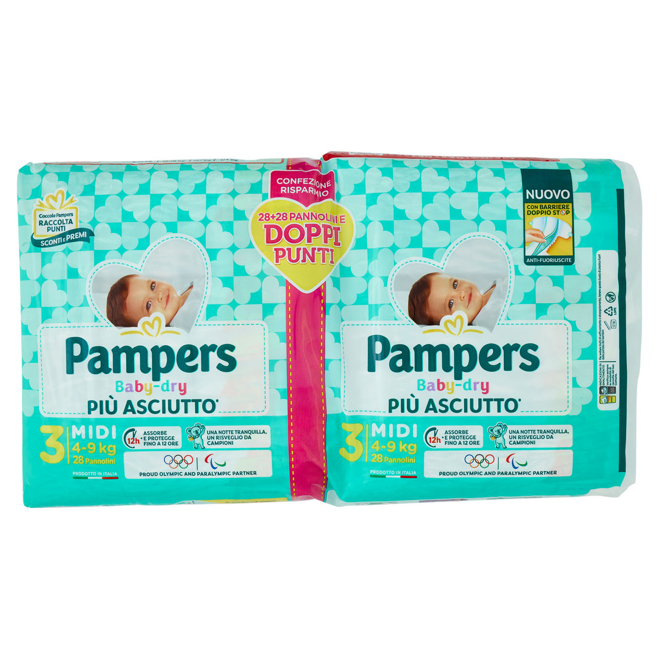 Pannolini midi tg 3 kg 4-9 pz 56 - Immagine 01