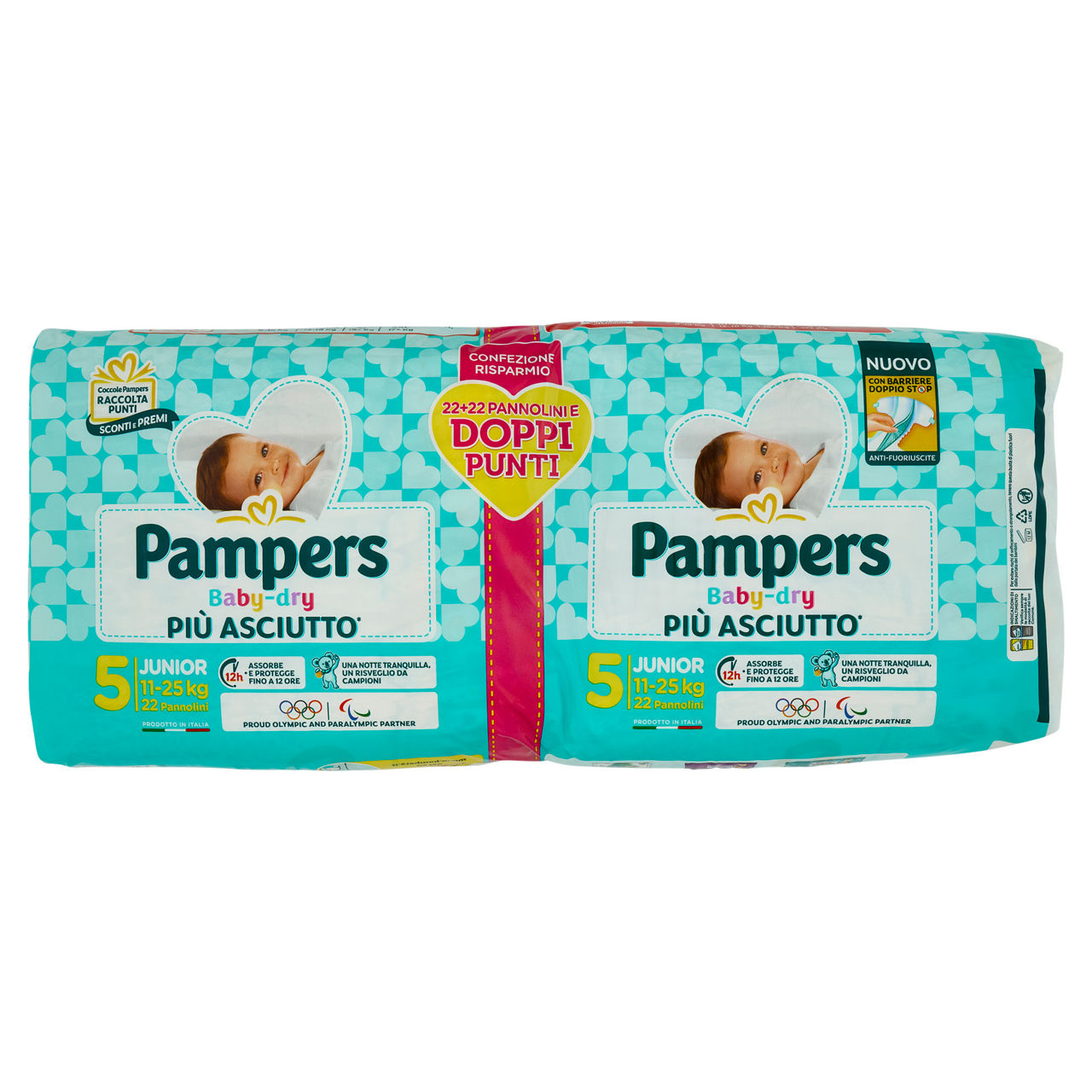 Pannolini junior tg 5 kg 11-25 pz 44 - Immagine 01