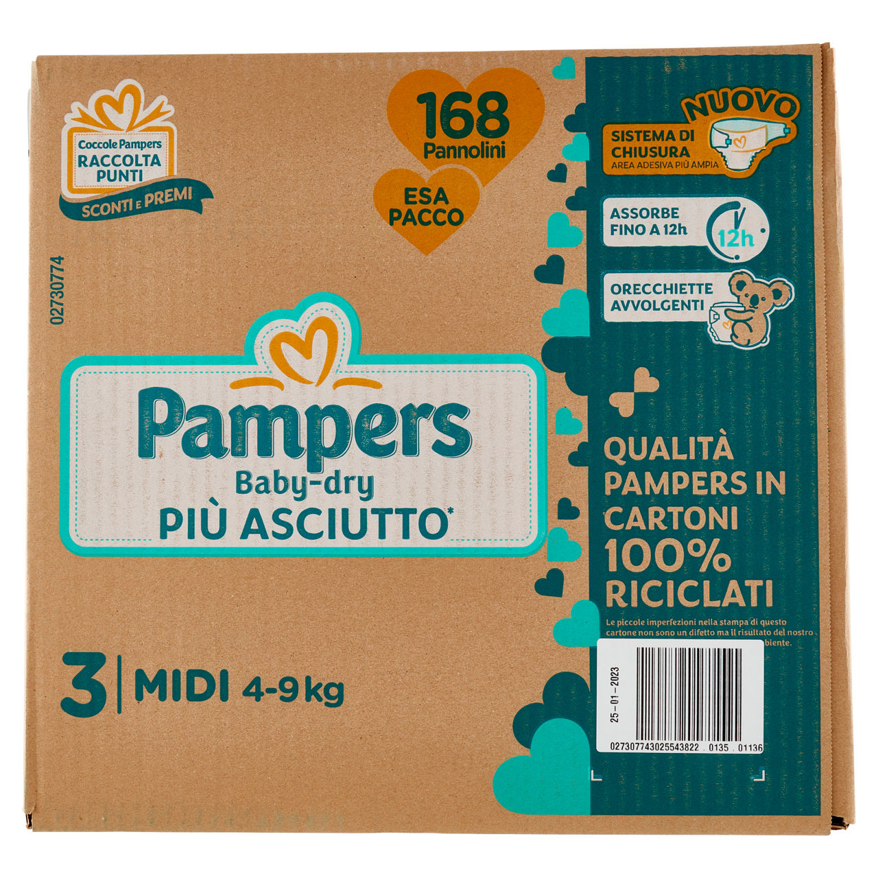 Pannolini midi tg 3 kg 4-9 pz 168 - Immagine 11